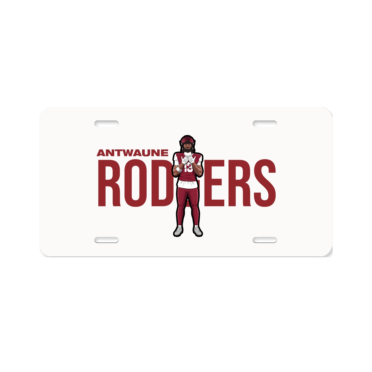 License Plate — Player Name in Classic