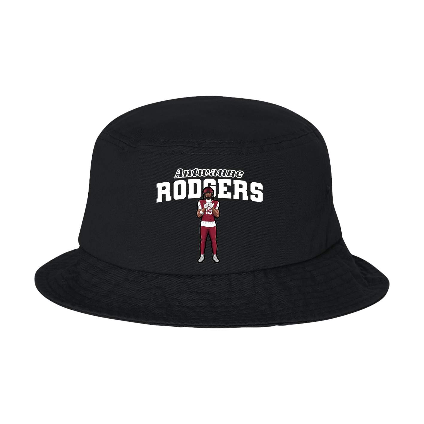 Bucket Cap — Name Arch in Black
