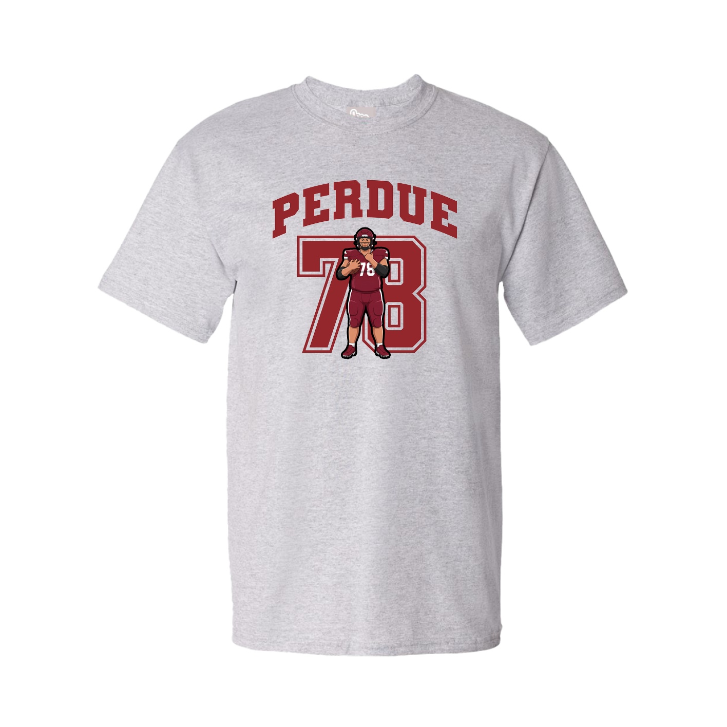 Youth Tee — Number in Grey