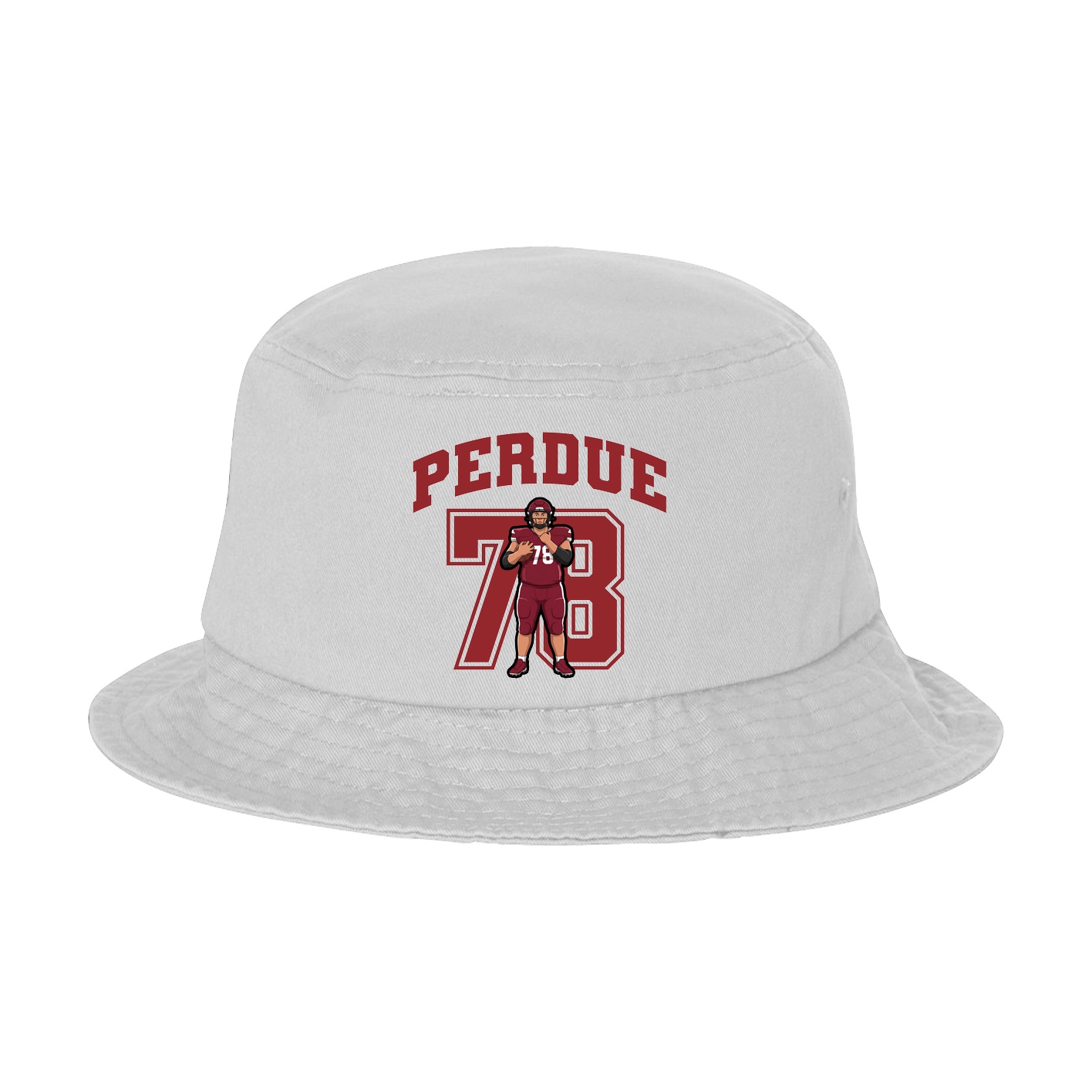 Bucket Cap — Number in White