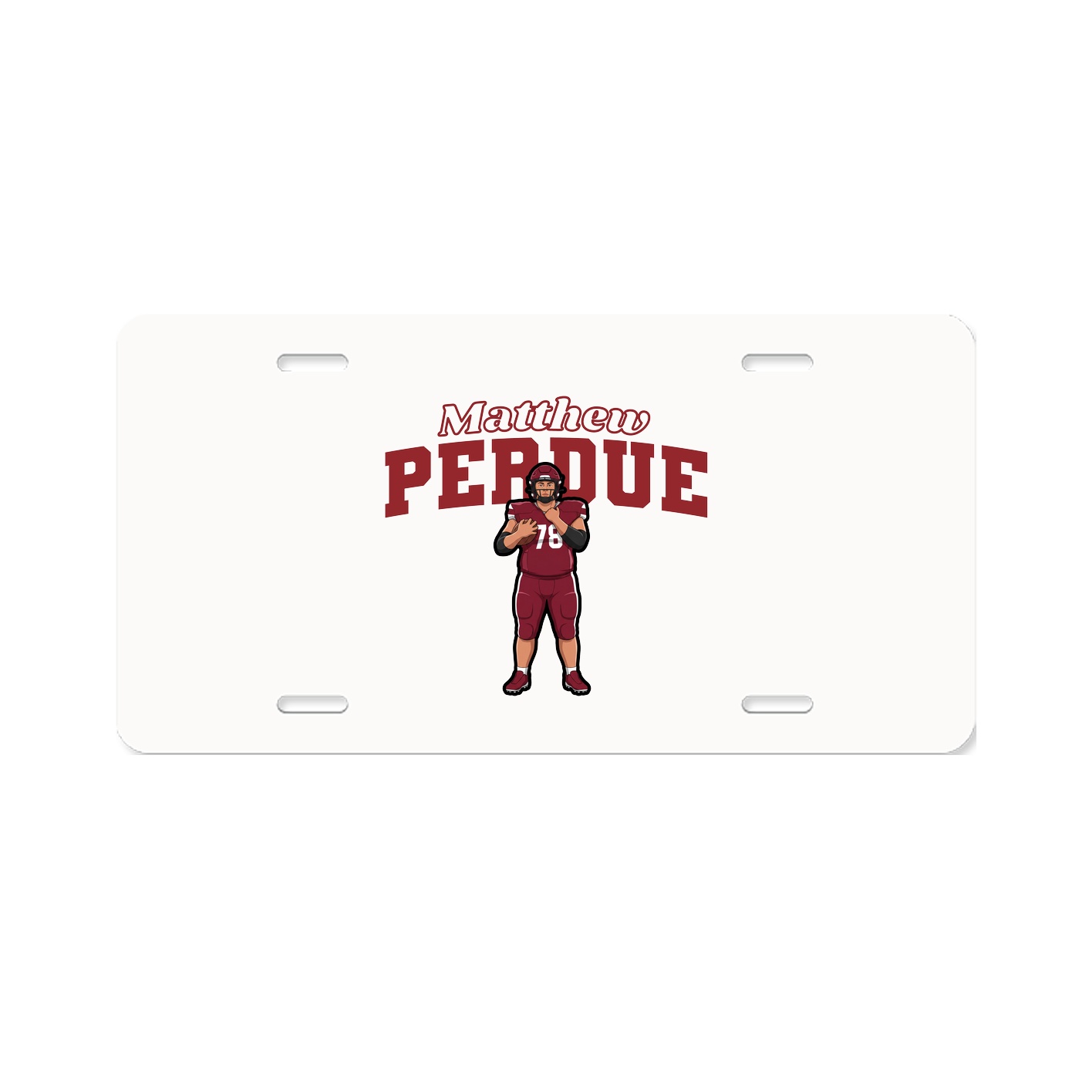 License Plate — Name Arch in Classic