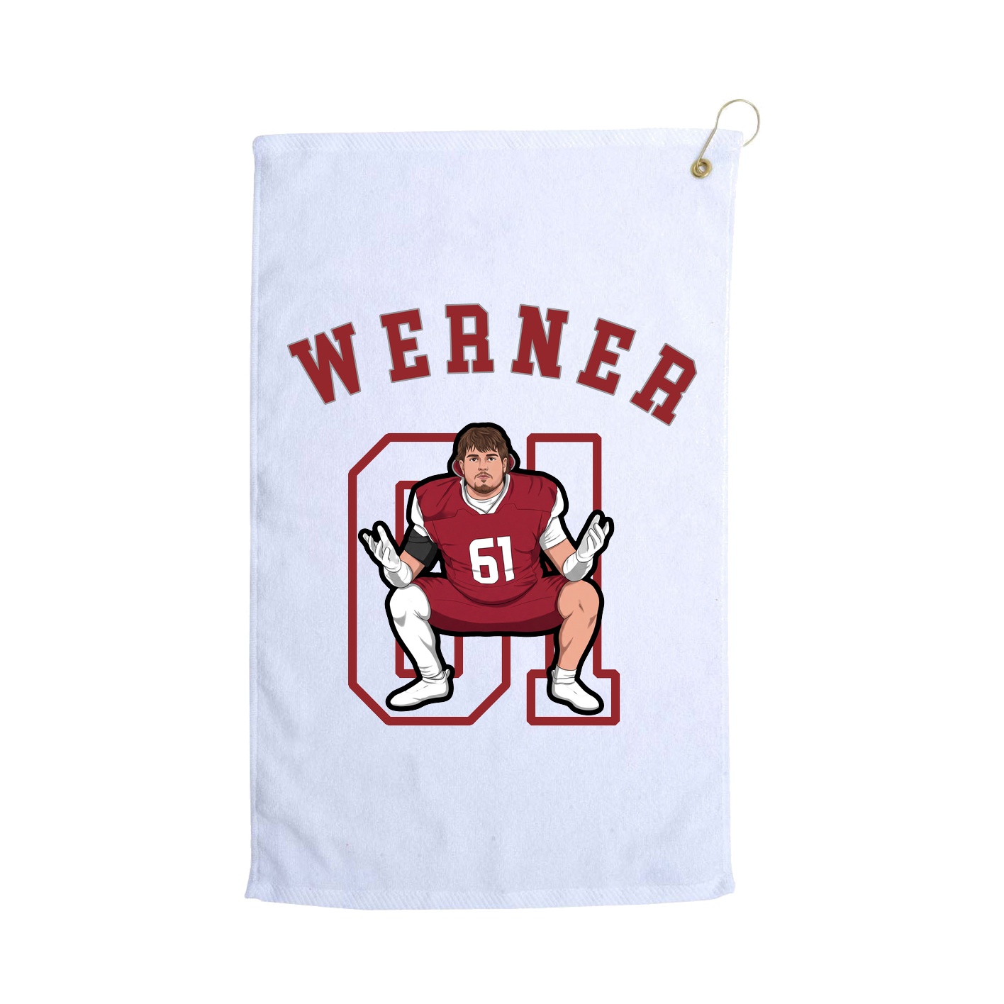 Golf Towel — Shirsey Arch in White