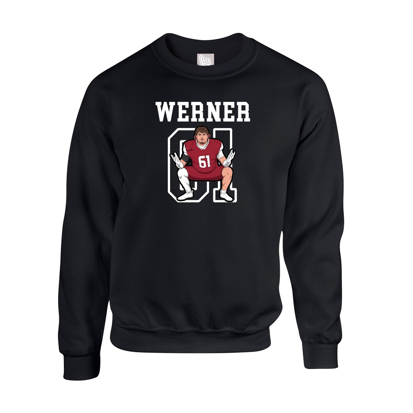 Fleece Crew — Shirsey in Black