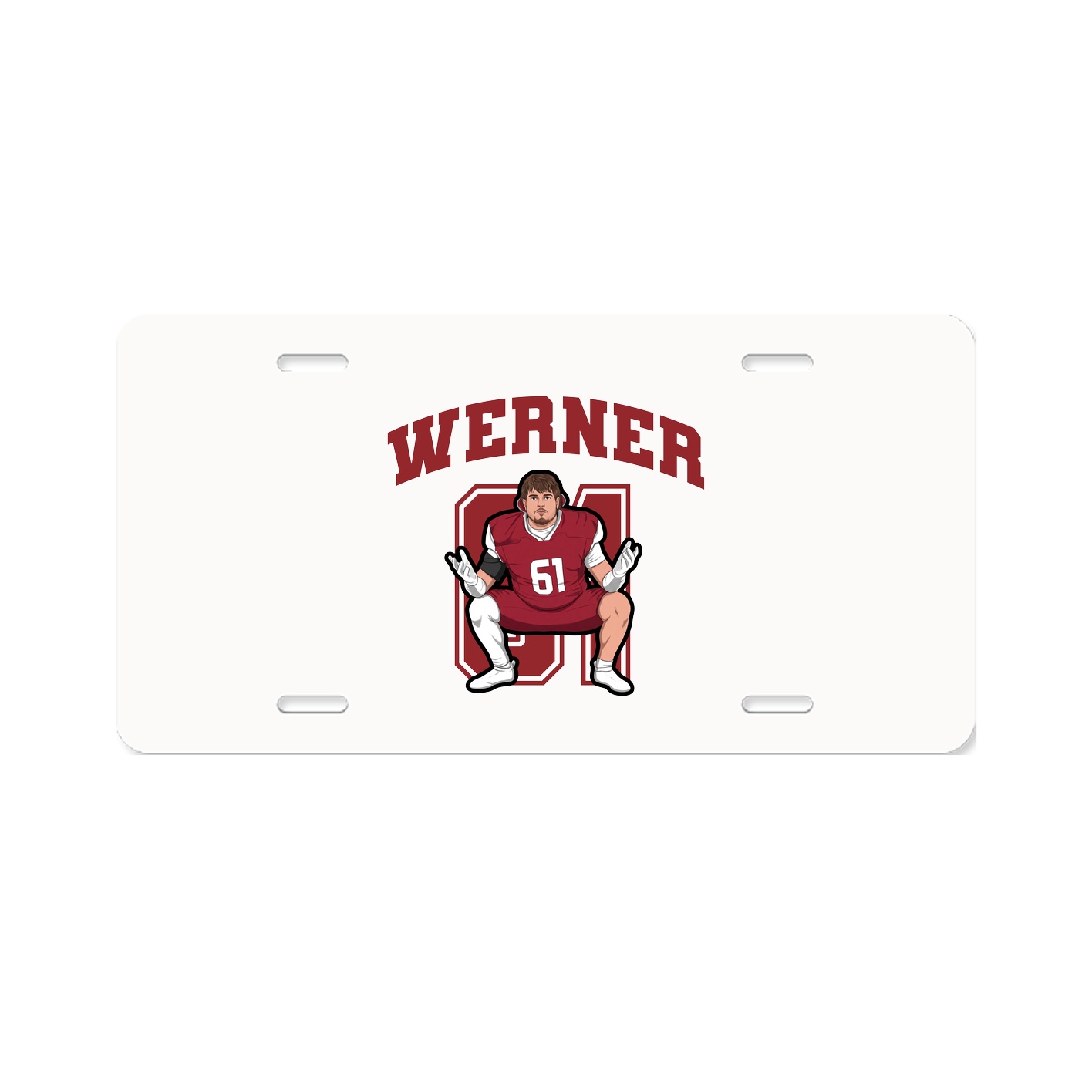 License Plate — Number in Classic
