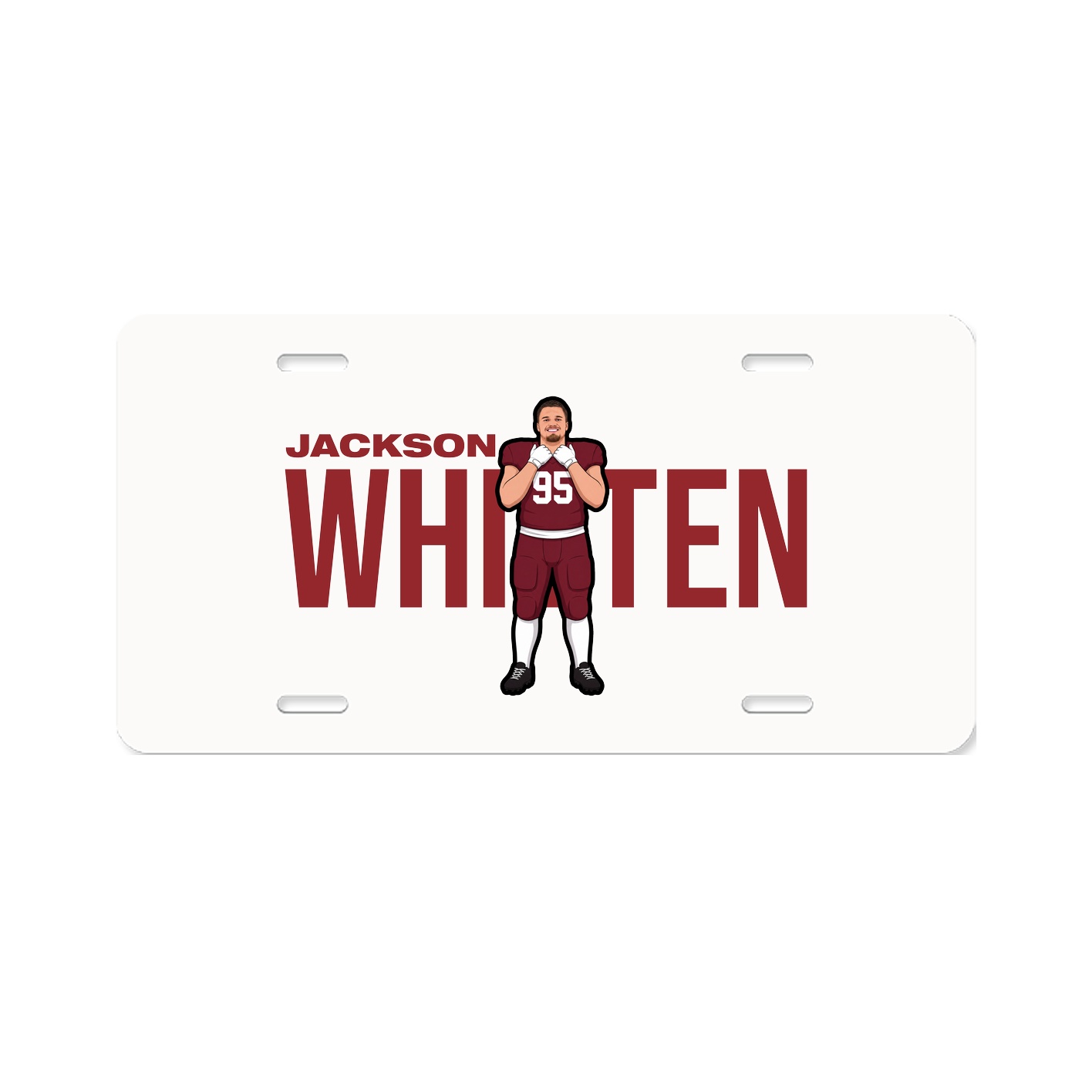 License Plate — Player Name in Classic