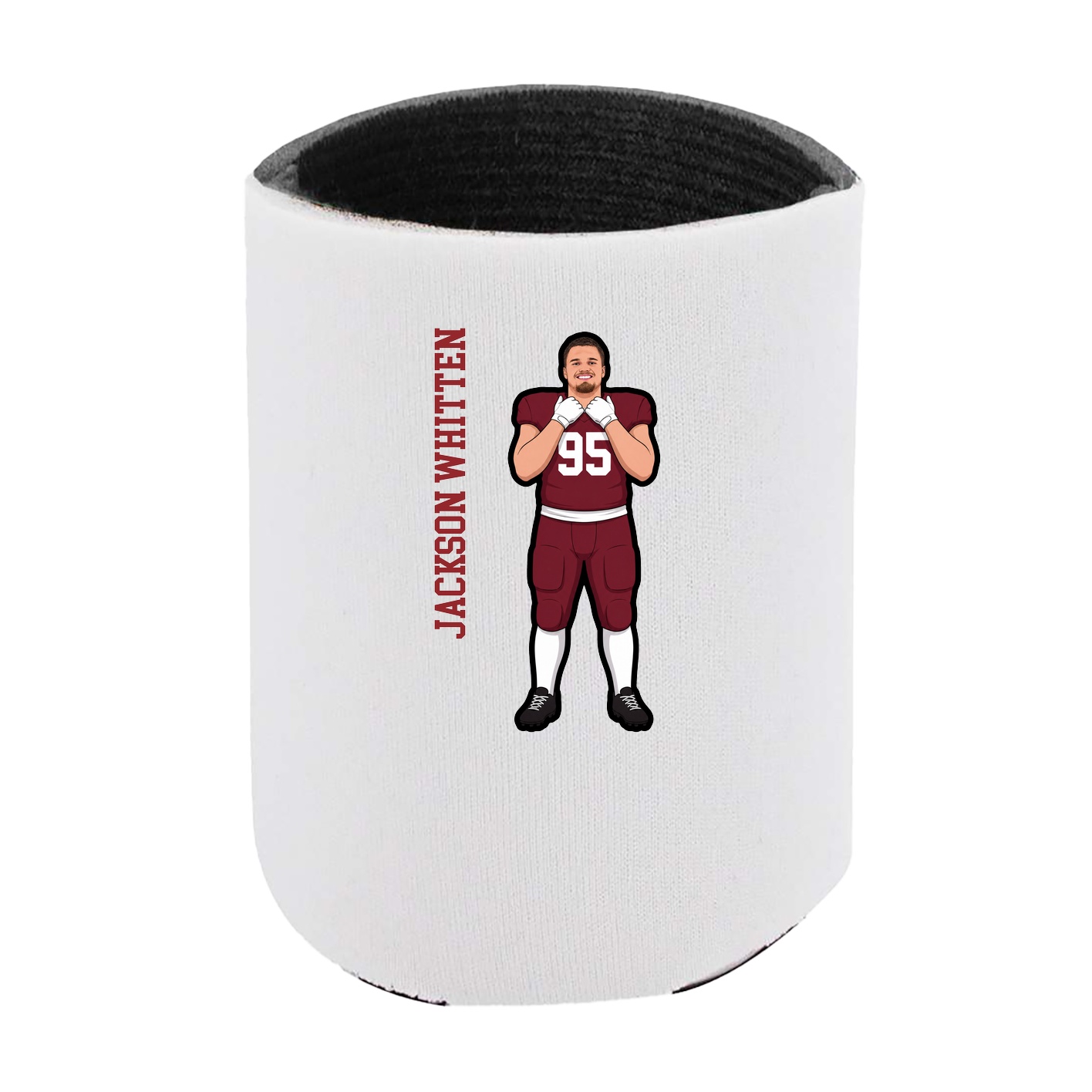 Can Holder — Name Vertical in White