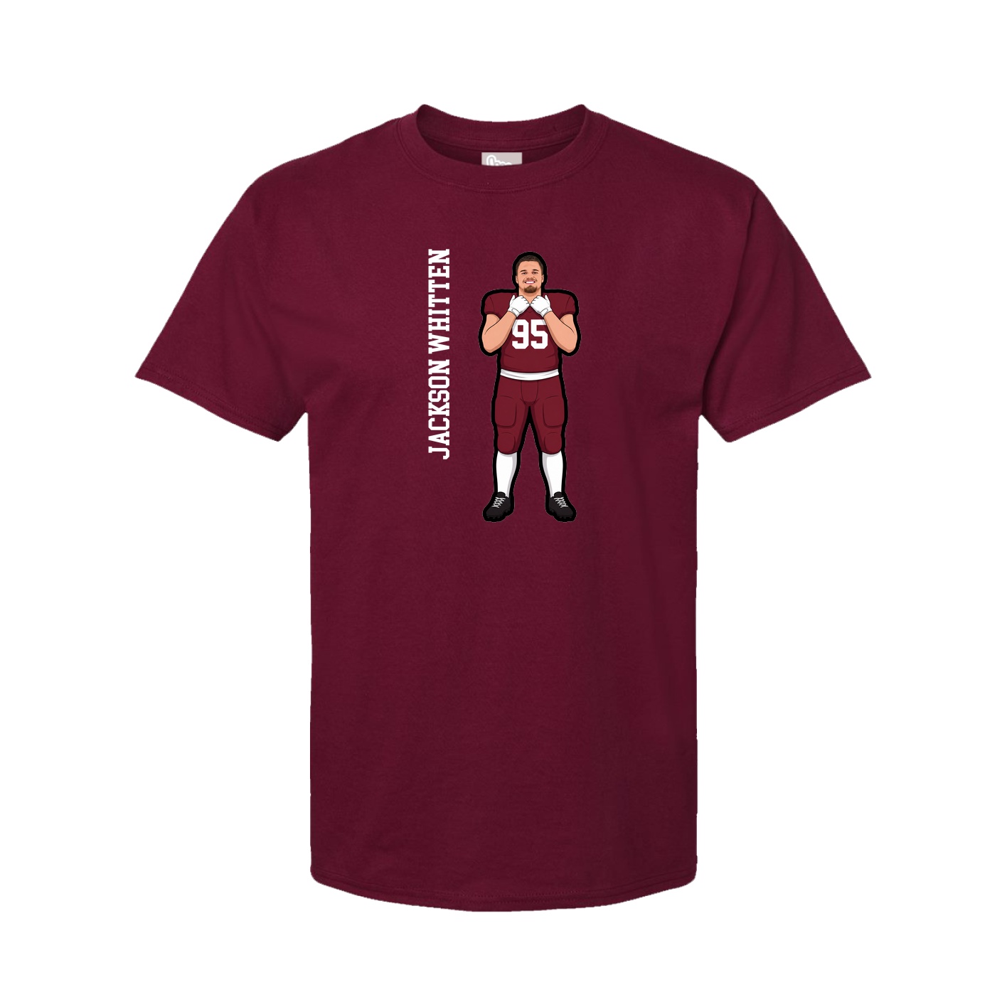 Tee — Name Vertical in Cardinal