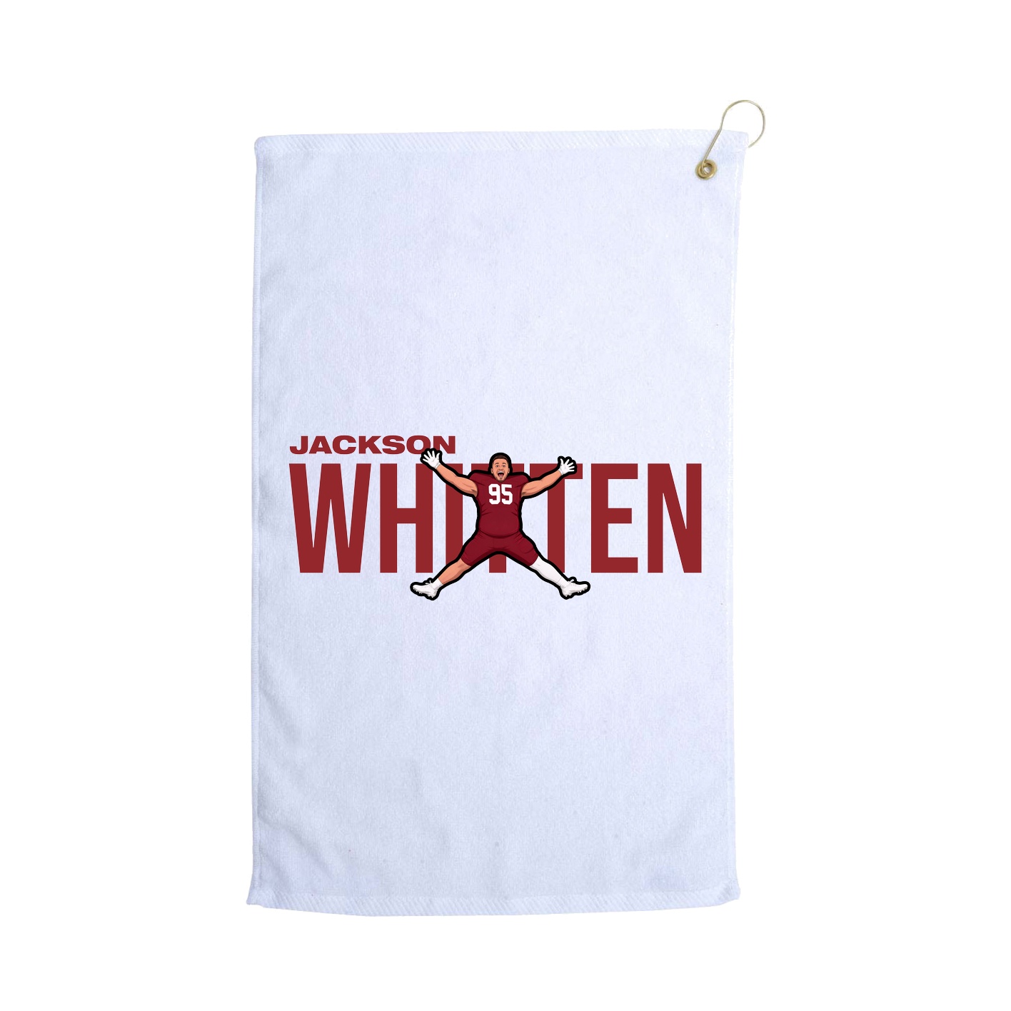 Golf Towel — Player Name in White