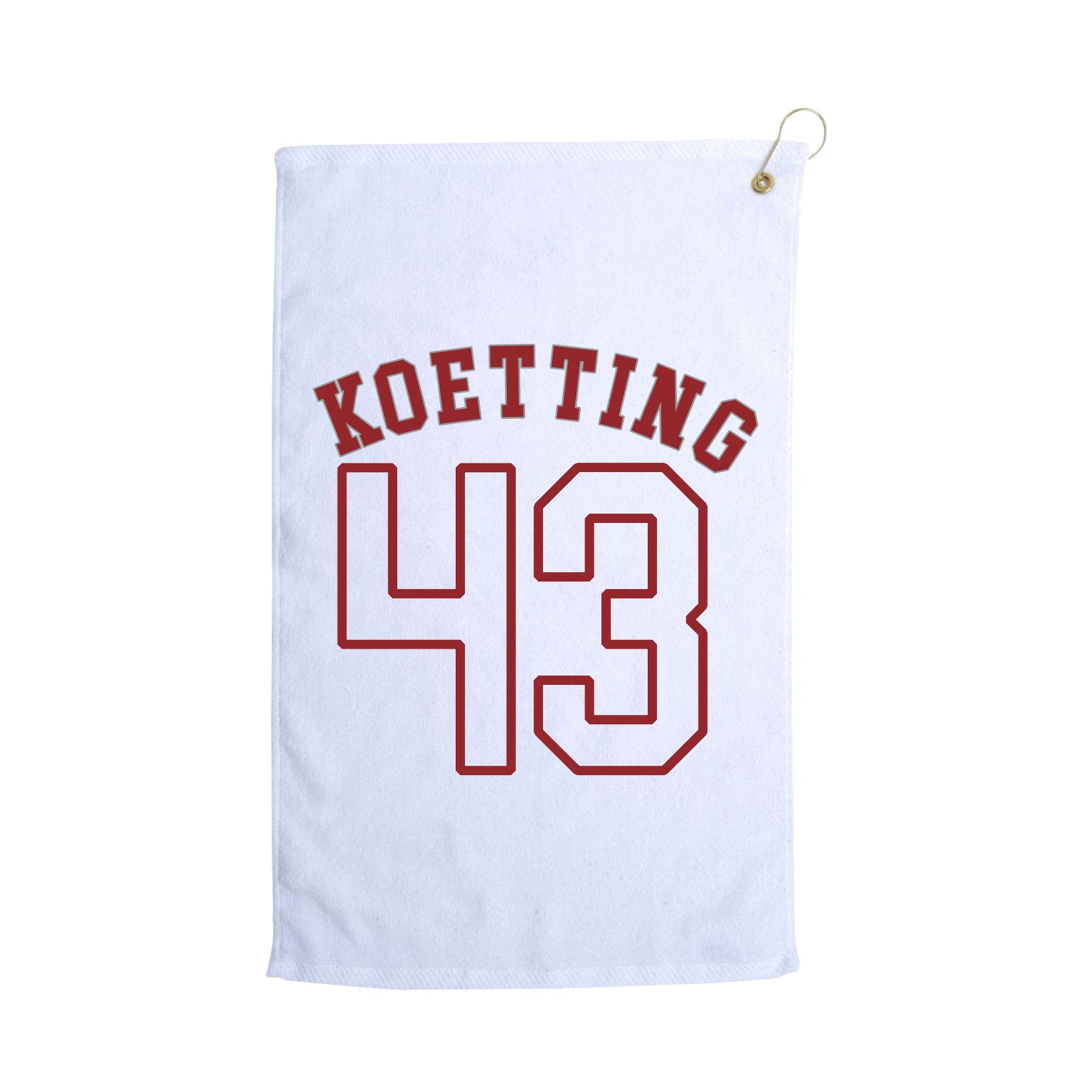 Golf Towel — Shirsey Arch in White