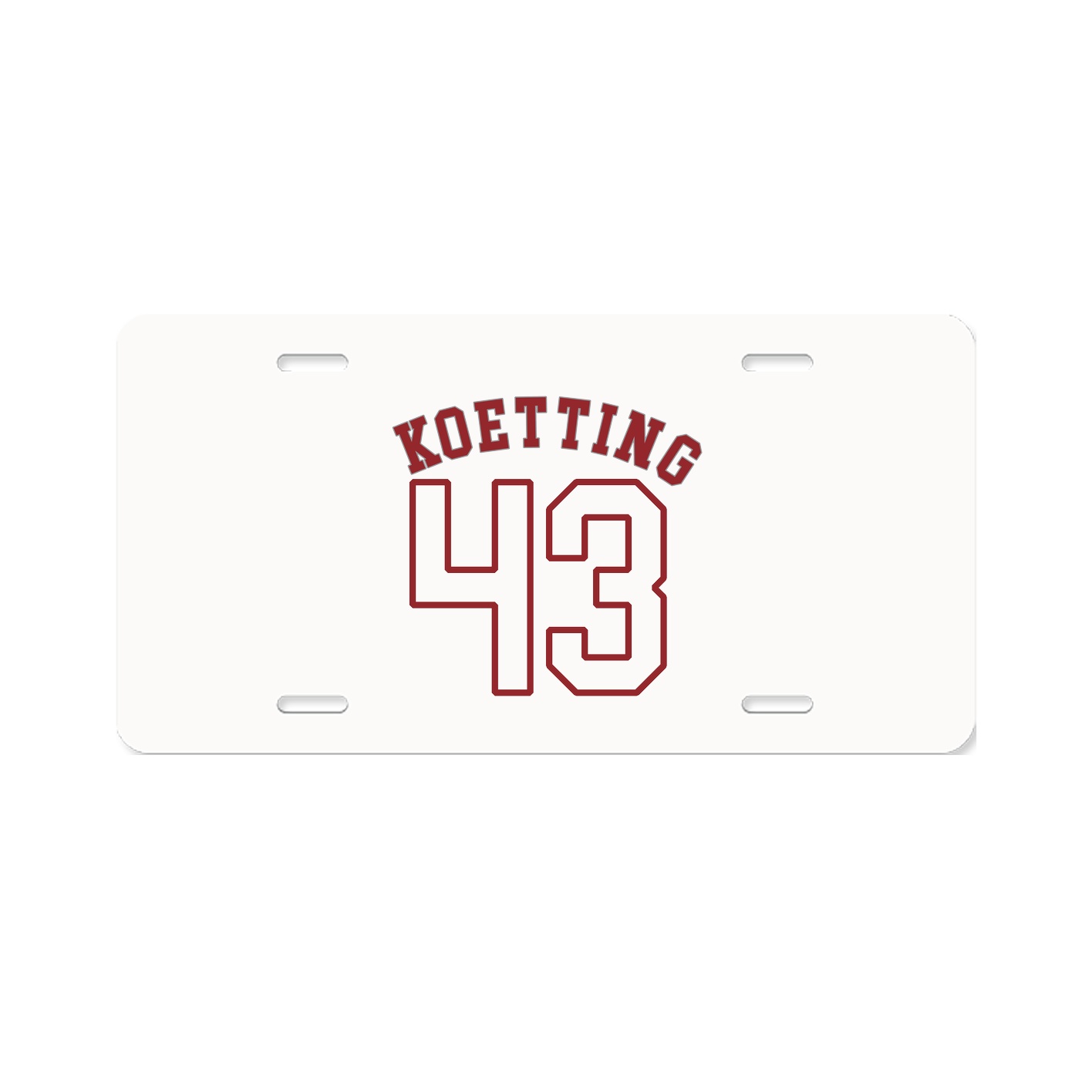 License Plate — Shirsey Arch in Classic