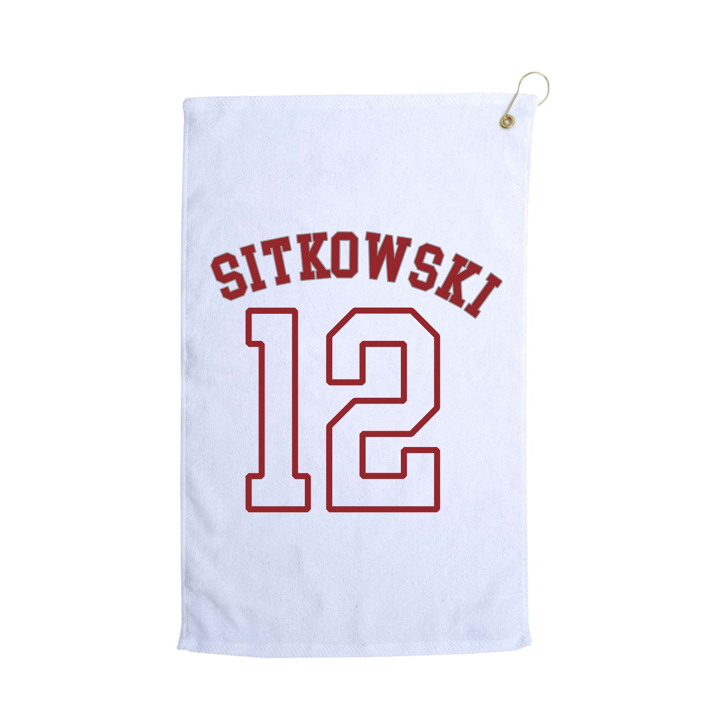 Golf Towel — Shirsey Arch in White