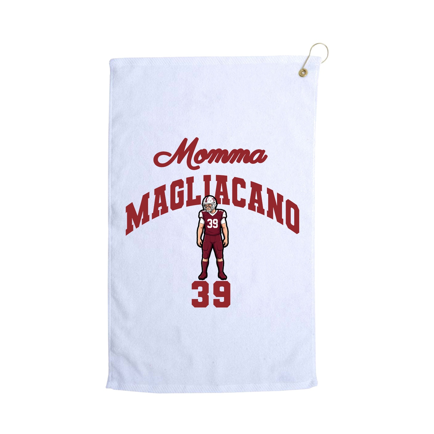 Golf Towel — Mothers Day Arch in White