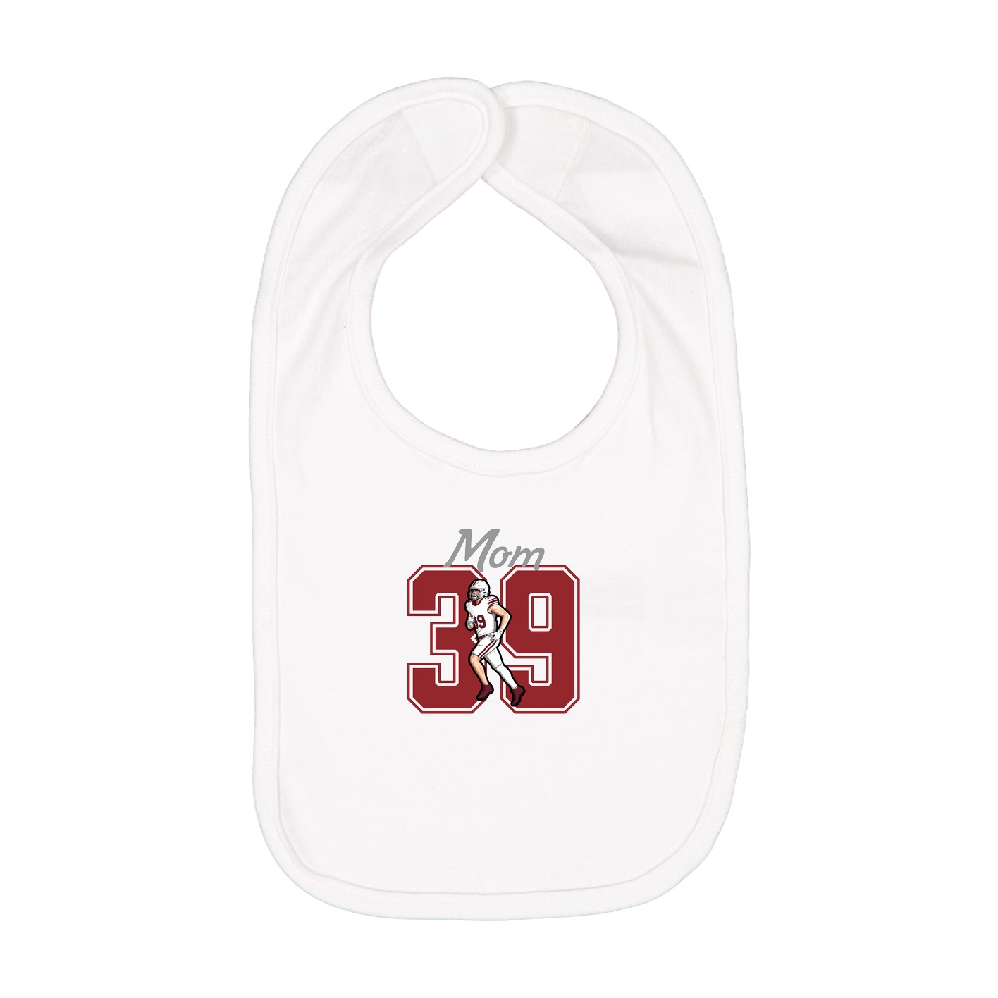 Infant Bib — Mothers Day Shirsey in White