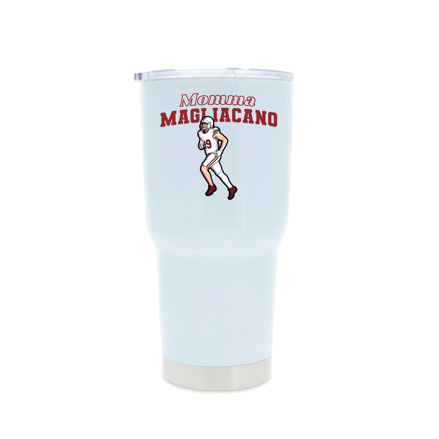 30oz Stainless Steel Tumbler — Mothers Day Block in White