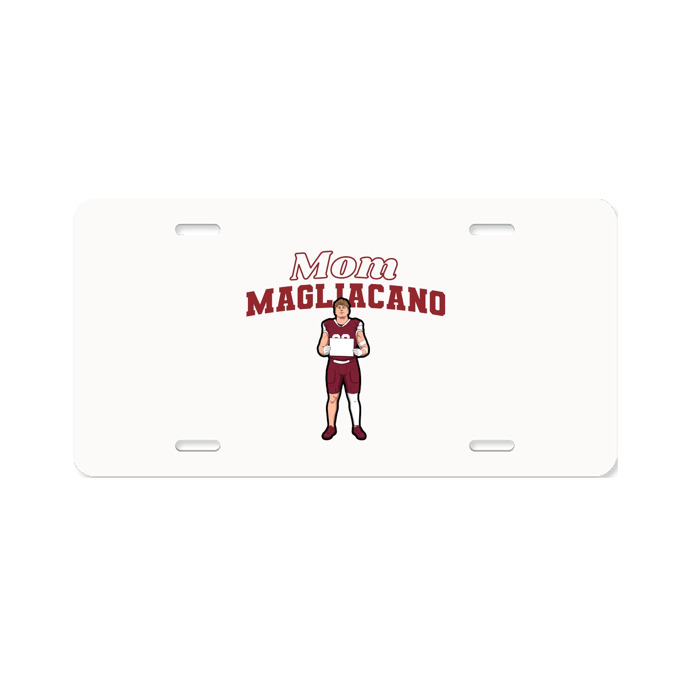 License Plate — Mothers Day Block in Classic
