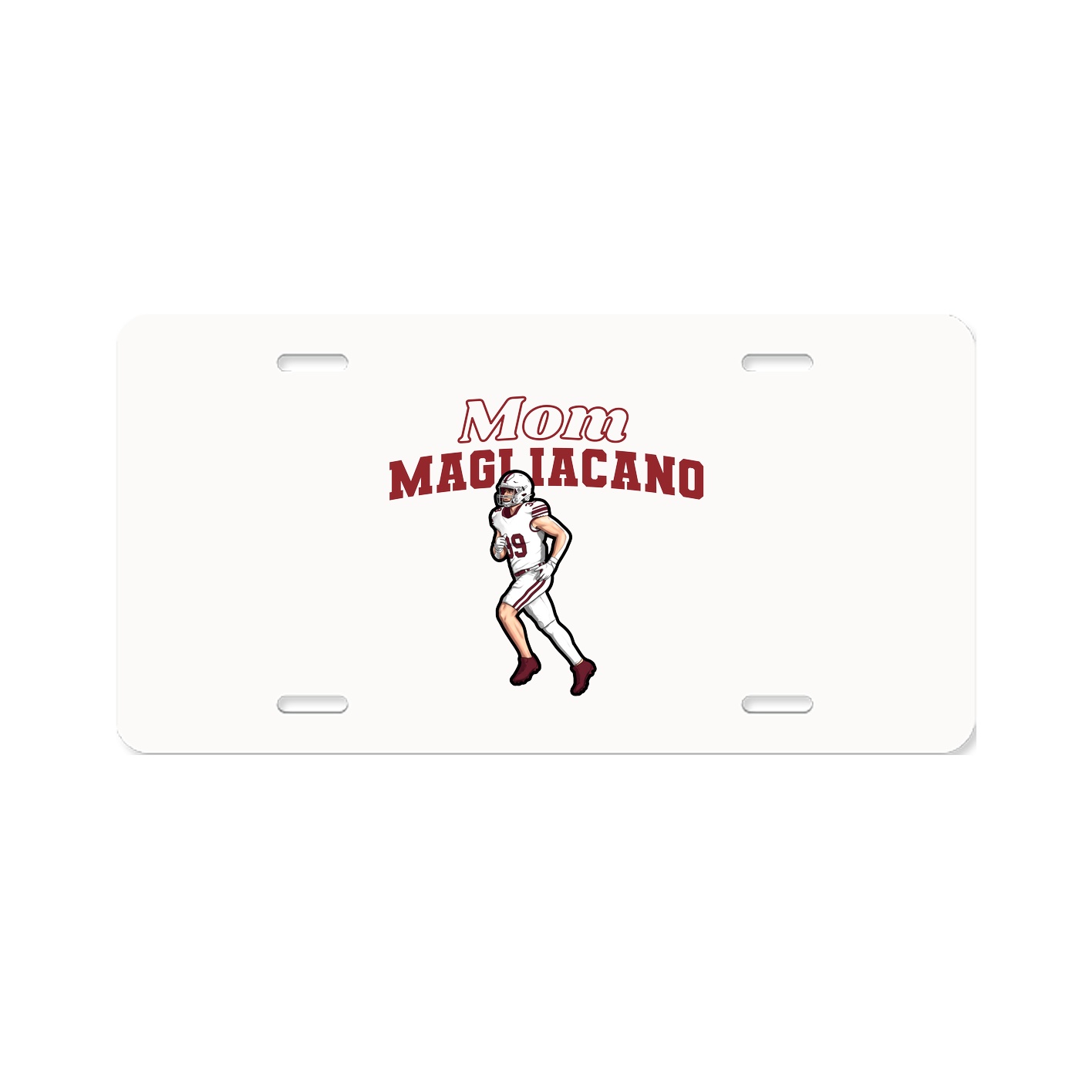 License Plate — Mothers Day Block in Classic