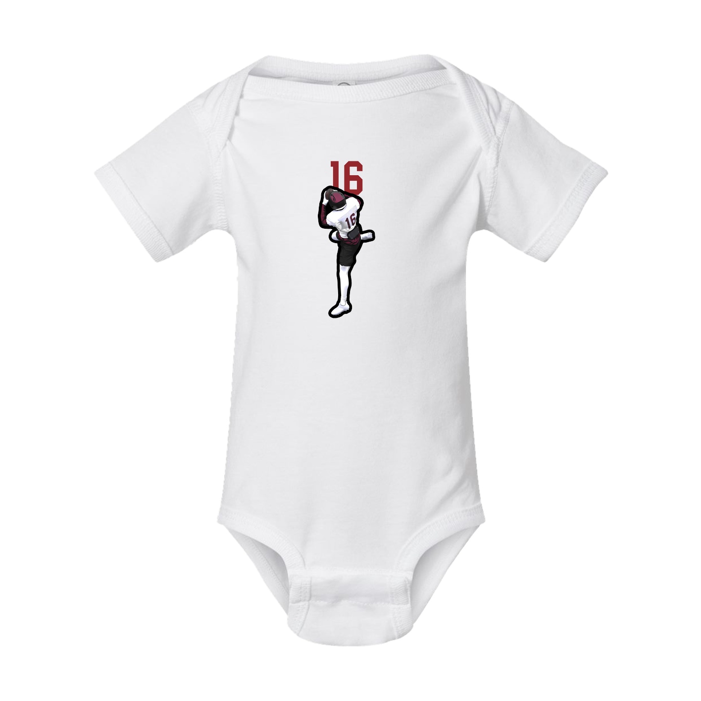 Baby Onesie — Number Top in White