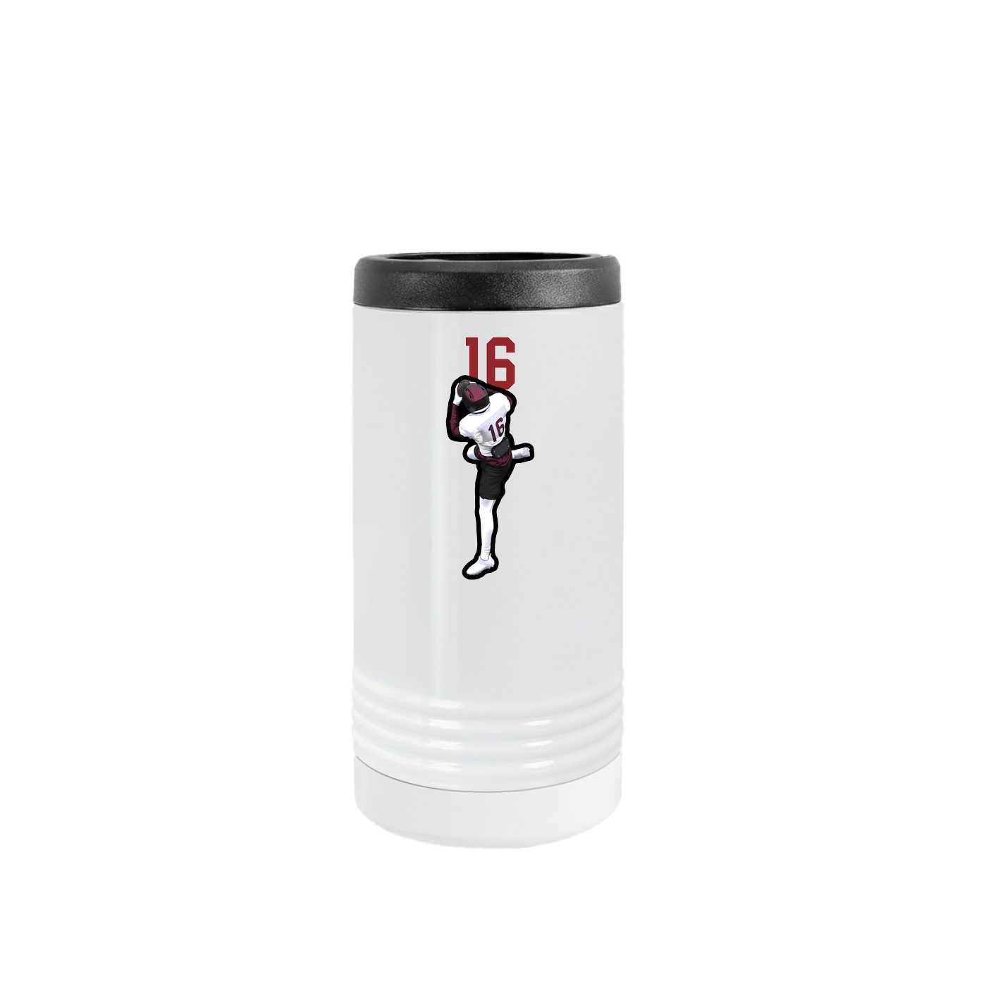 Slim Beverage Holder — Number Top in White