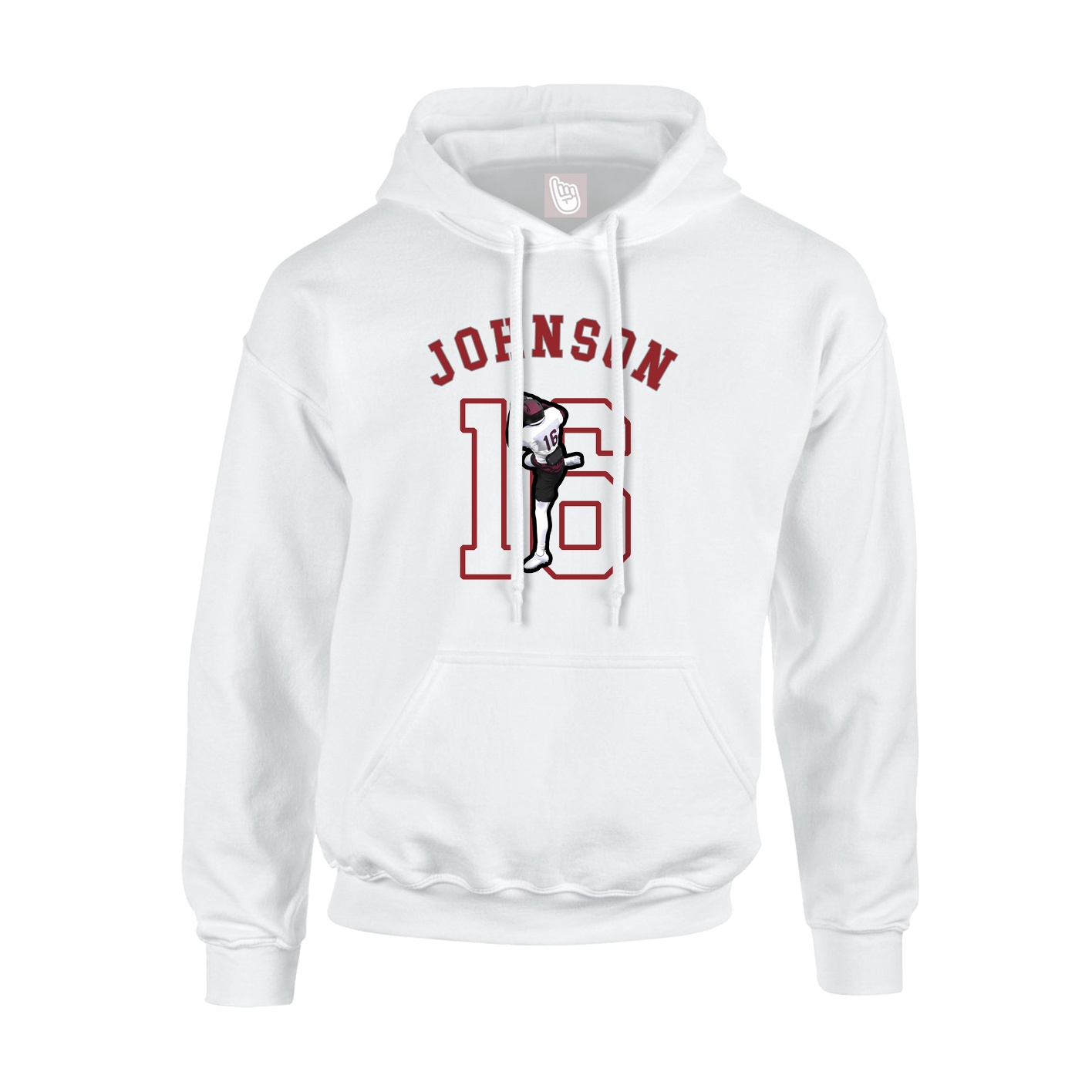 Youth Hoodie — Shirsey Arch in White