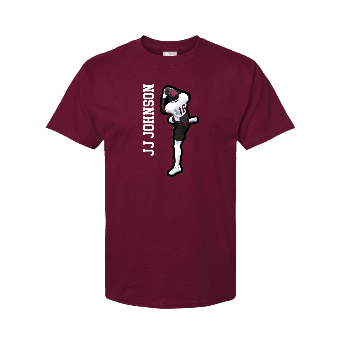 Tee — Name Vertical in Cardinal
