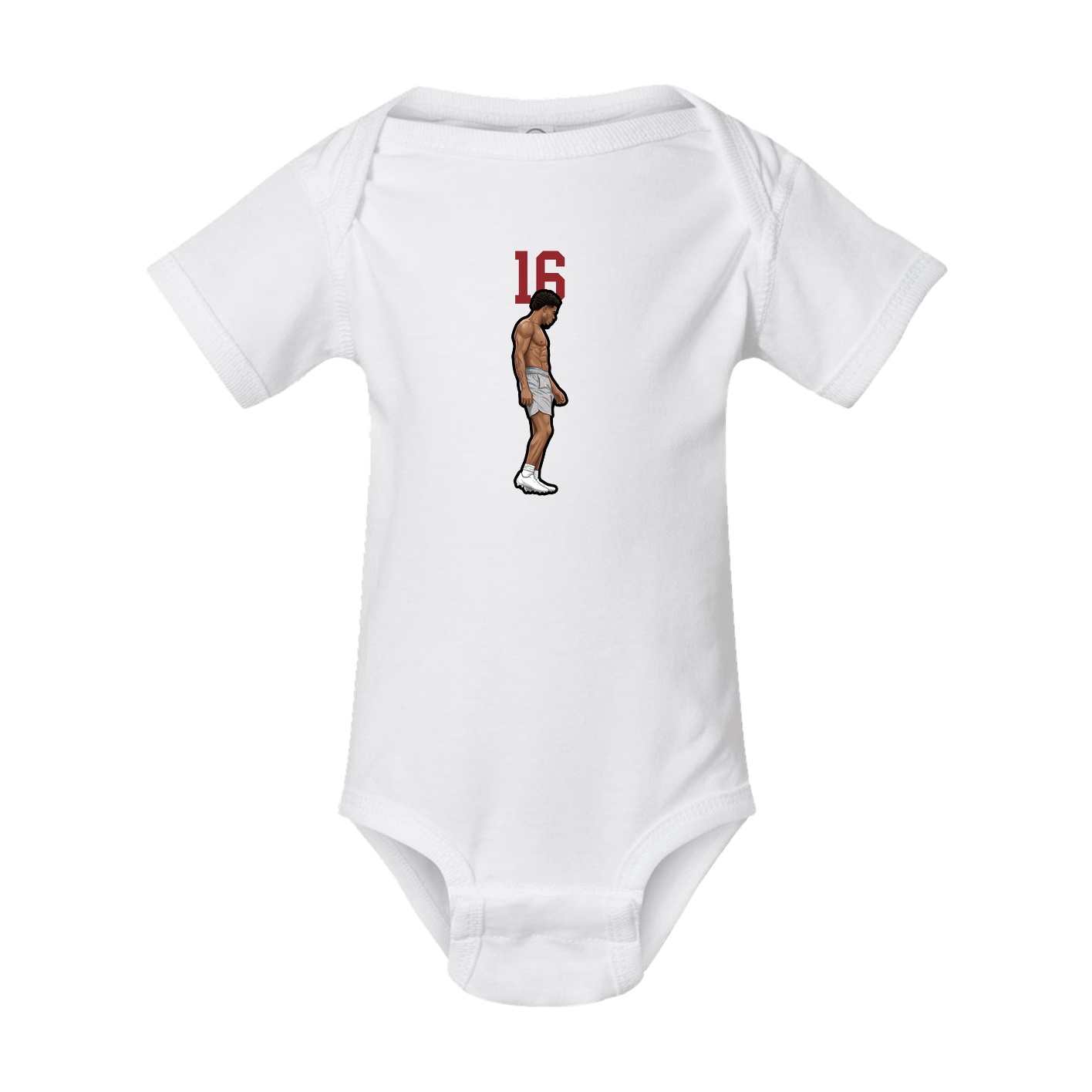 Baby Onesie — Number Top in White