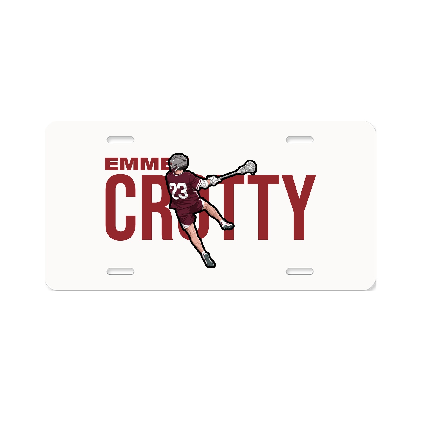 License Plate — Player Name in Classic