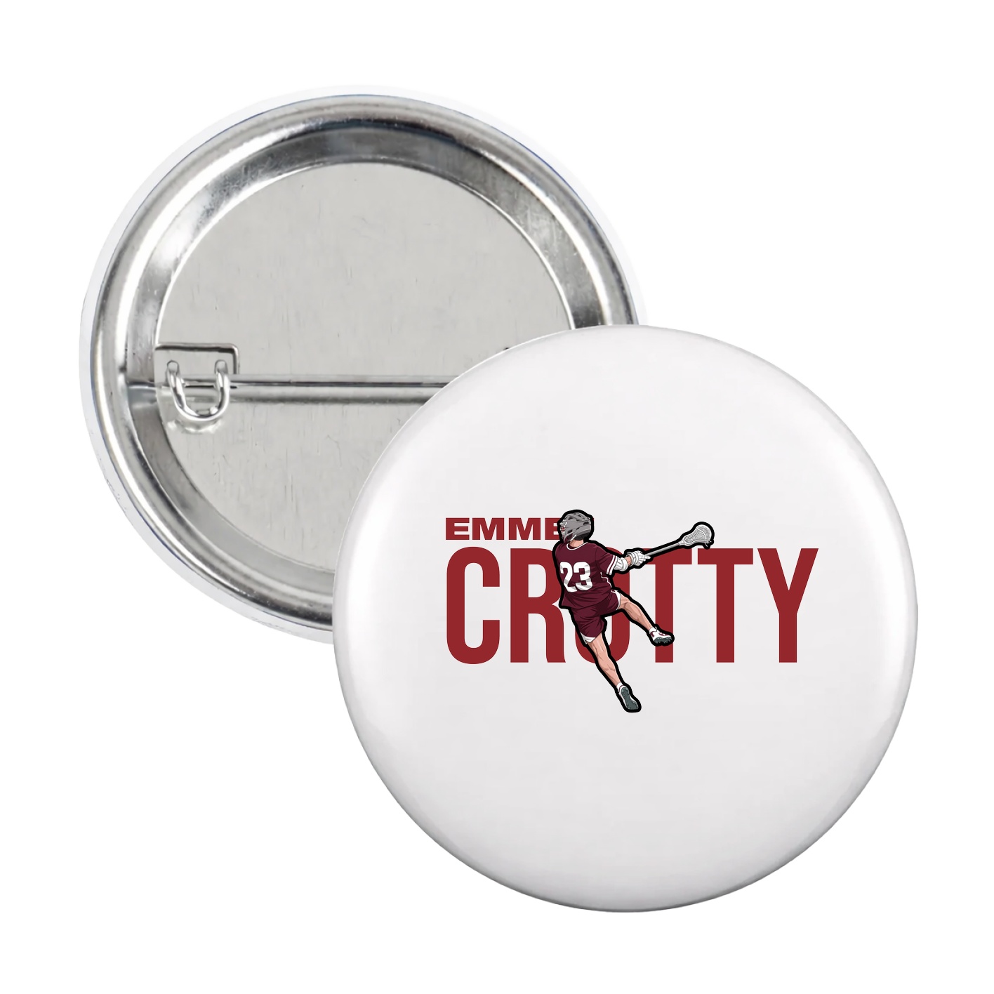 Game Day Button — Player Name in White