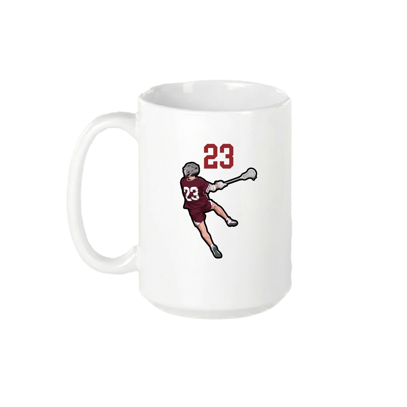 15oz Coffee Mug — Number Top in White