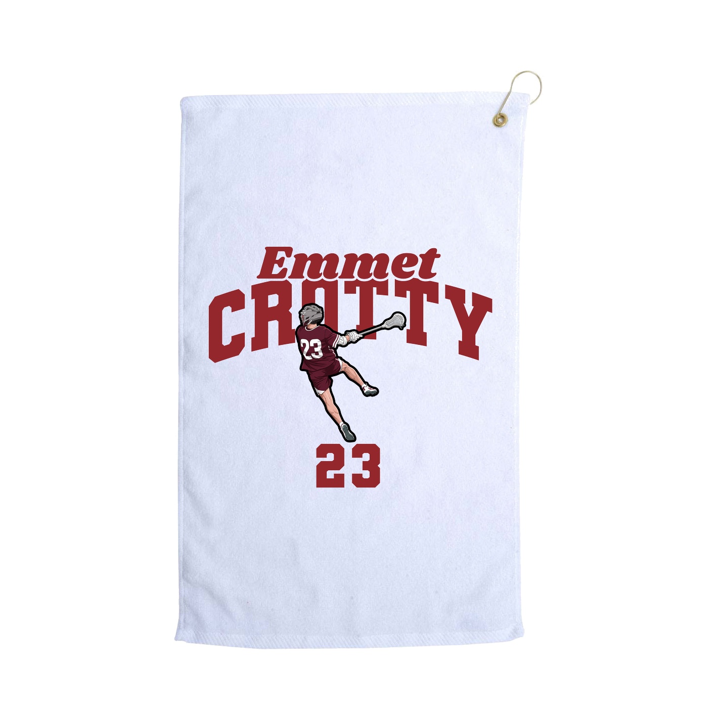 Golf Towel — Signature Arch in White