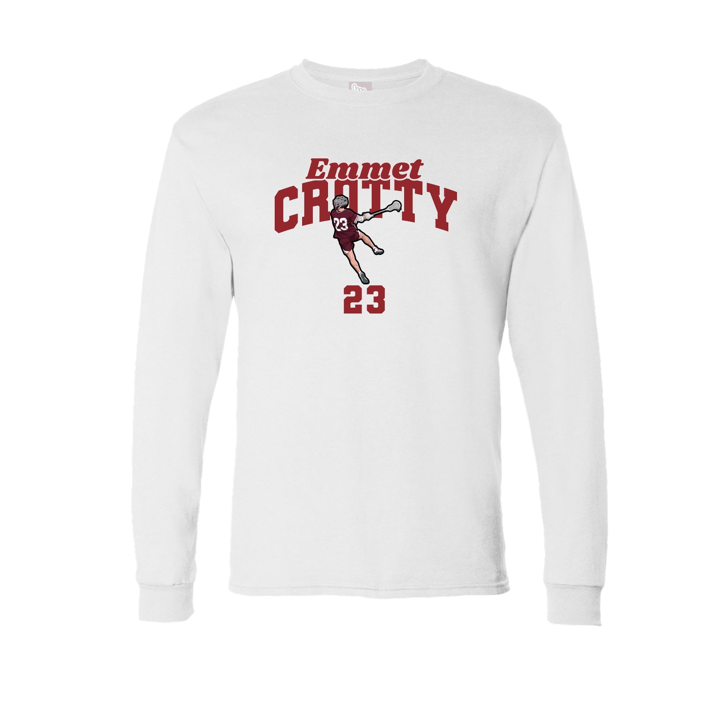 Long Sleeve Tee — Signature Arch in White