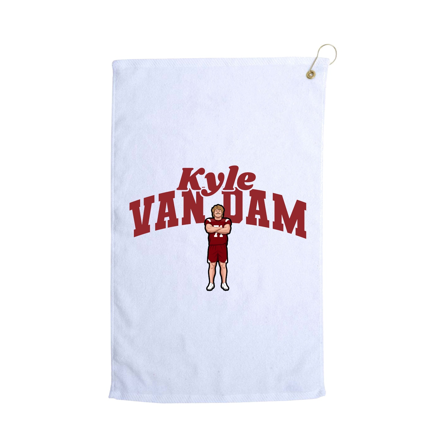 Golf Towel — Signature Arch in White