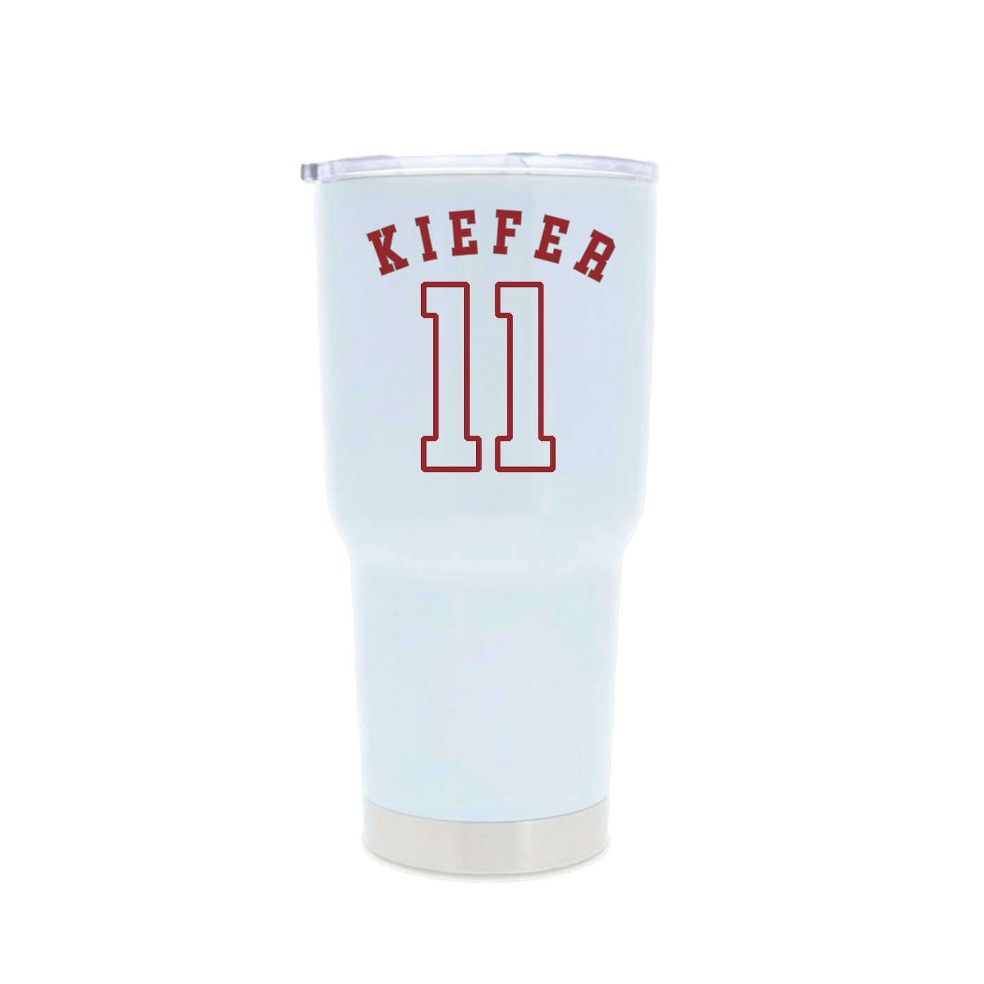 30oz Stainless Steel Tumbler — Shirsey Arch in White