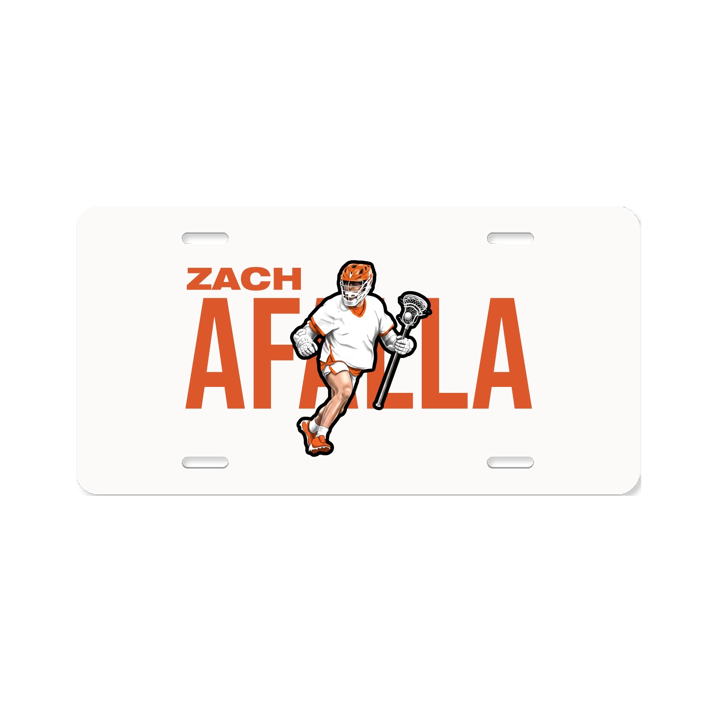 License Plate — Player Name in Classic