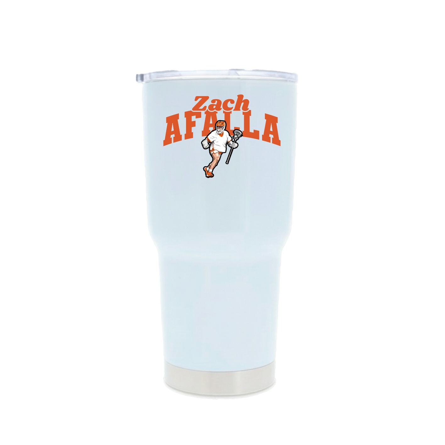 30oz Stainless Steel Tumbler — Signature Arch in White
