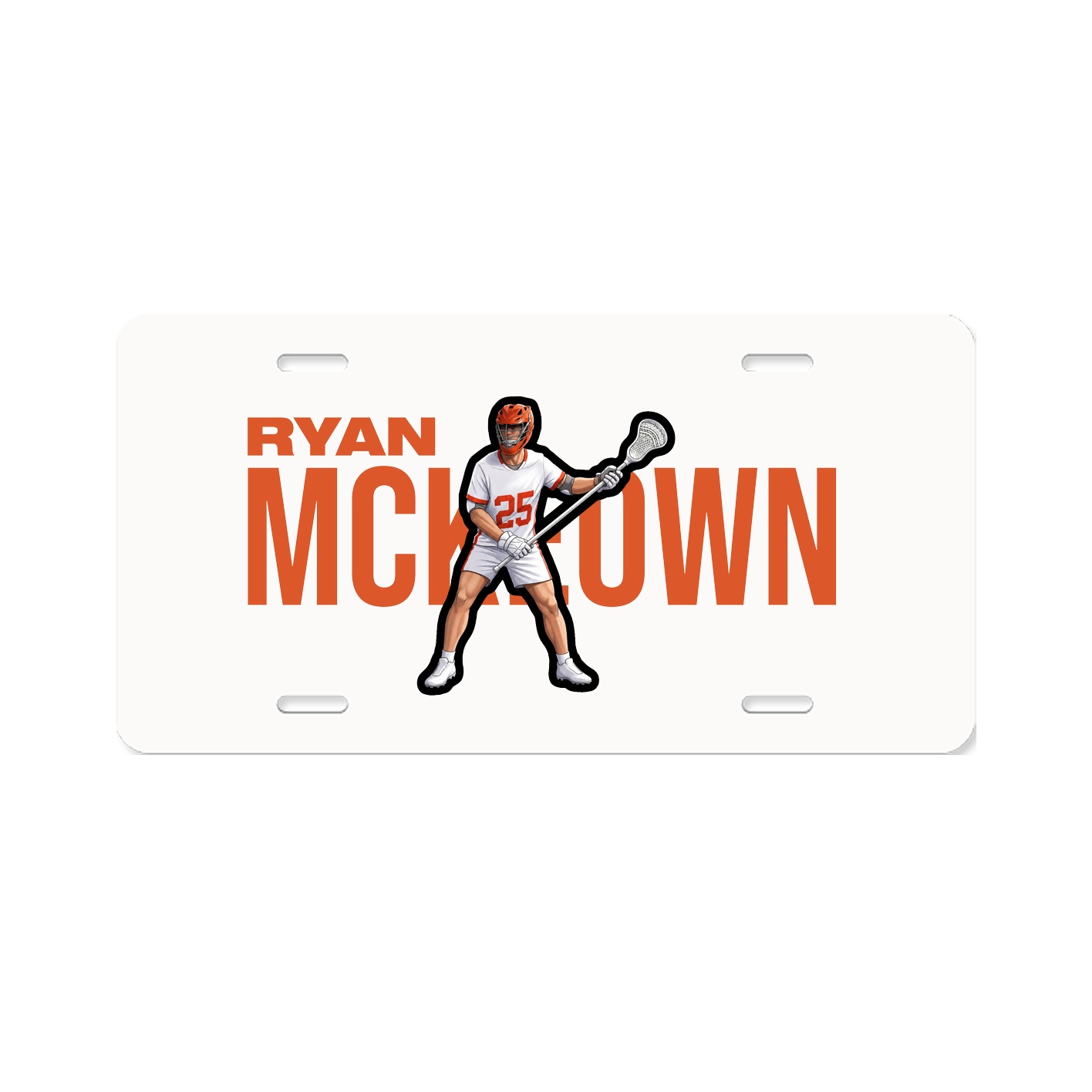 License Plate — Player Name in Classic