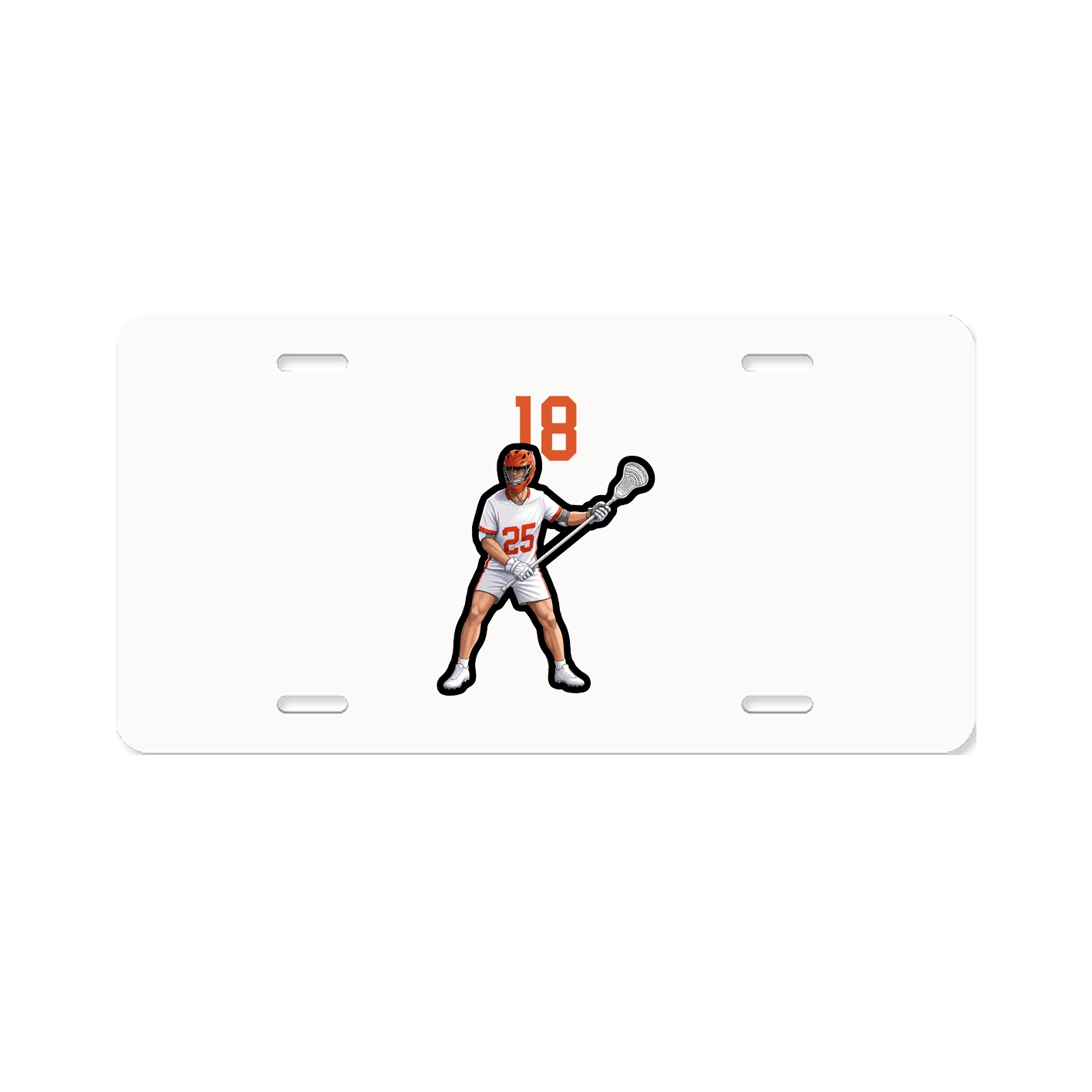 License Plate — Number Top in Classic