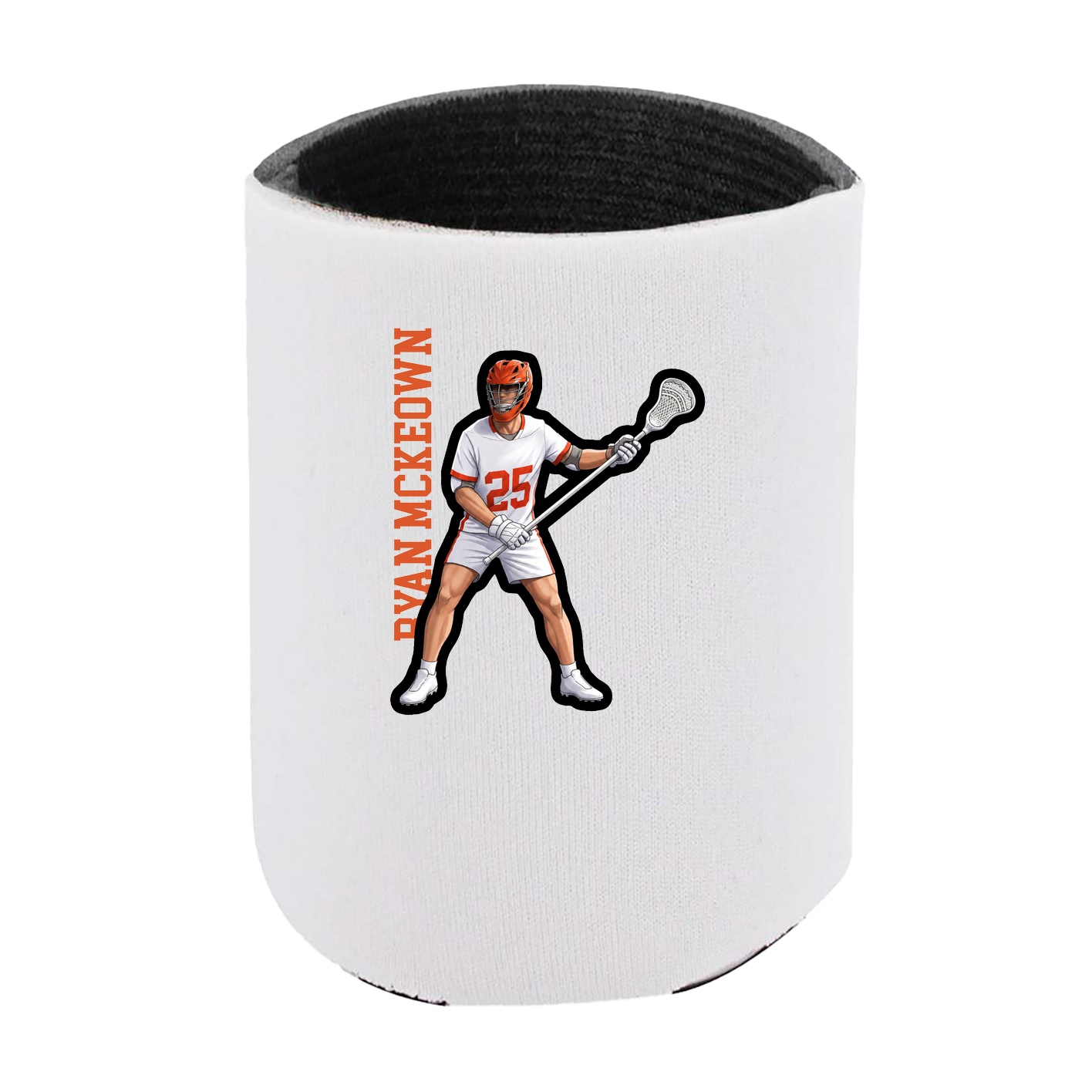 Can Holder — Name Vertical in White