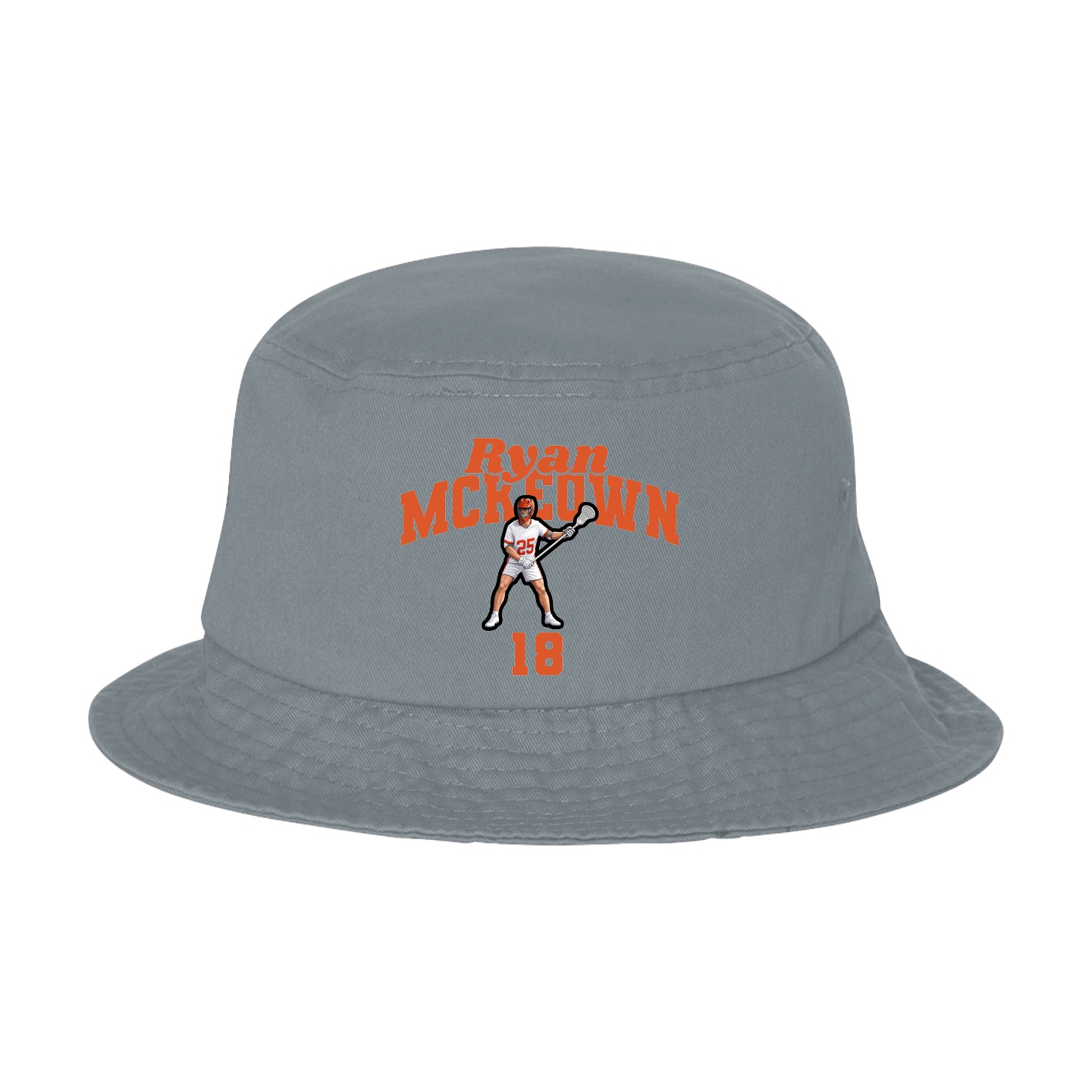 Bucket Cap — Signature Arch in Grey