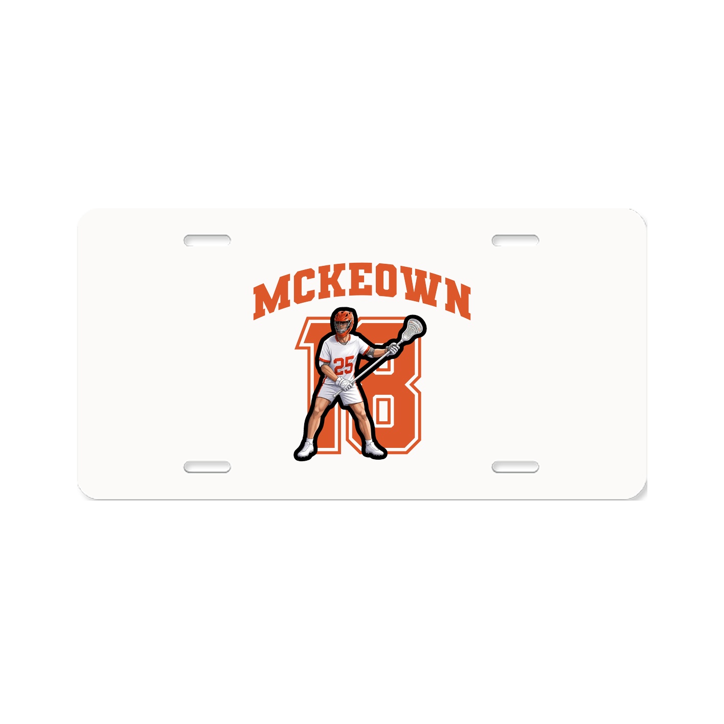 License Plate — Number in Classic