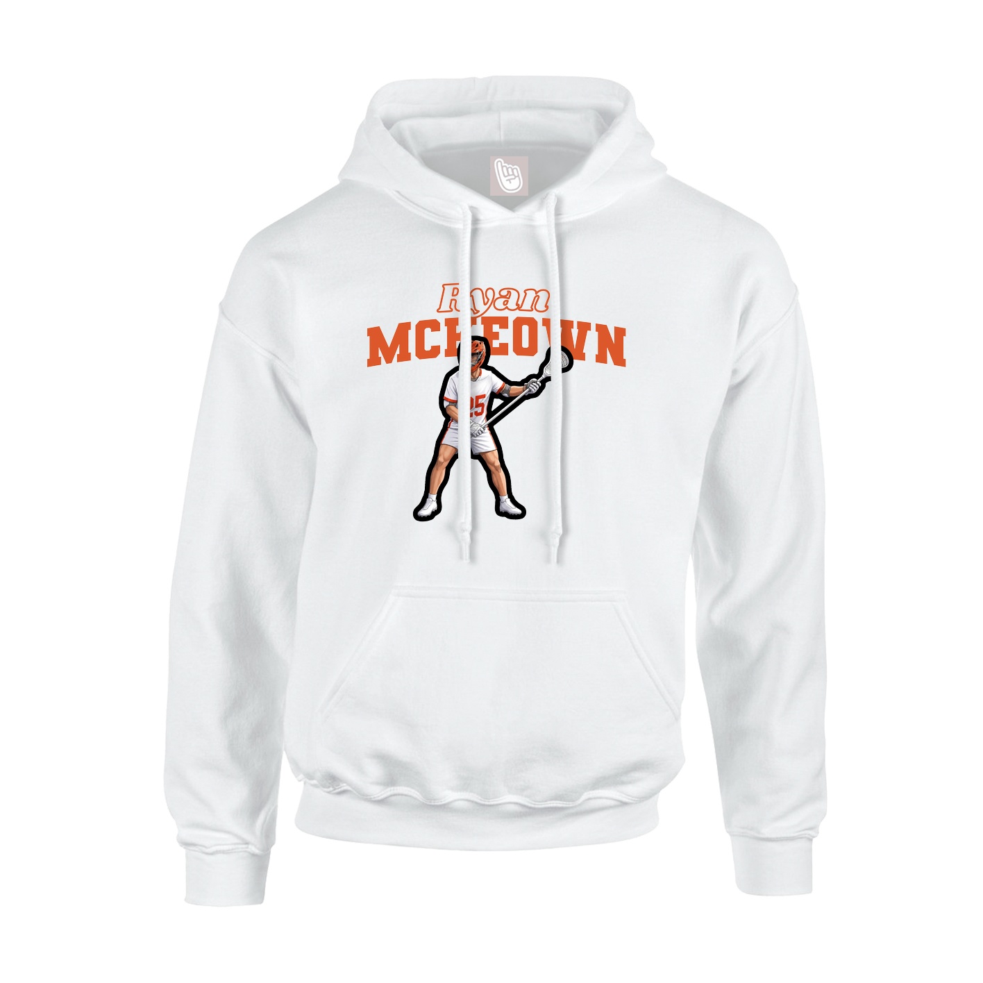 Hoodie — Name Arch in White