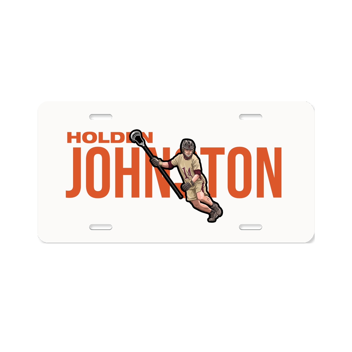 License Plate — Player Name in Classic