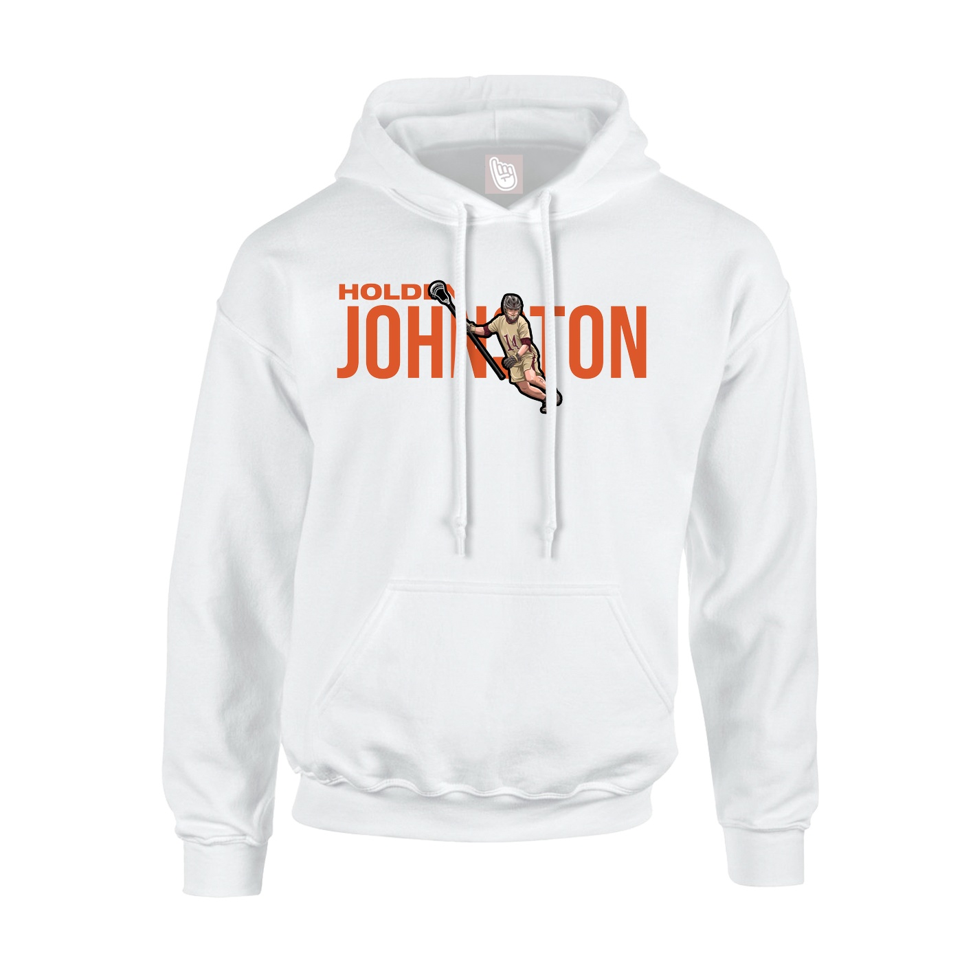 Youth Hoodie — Player Name in White