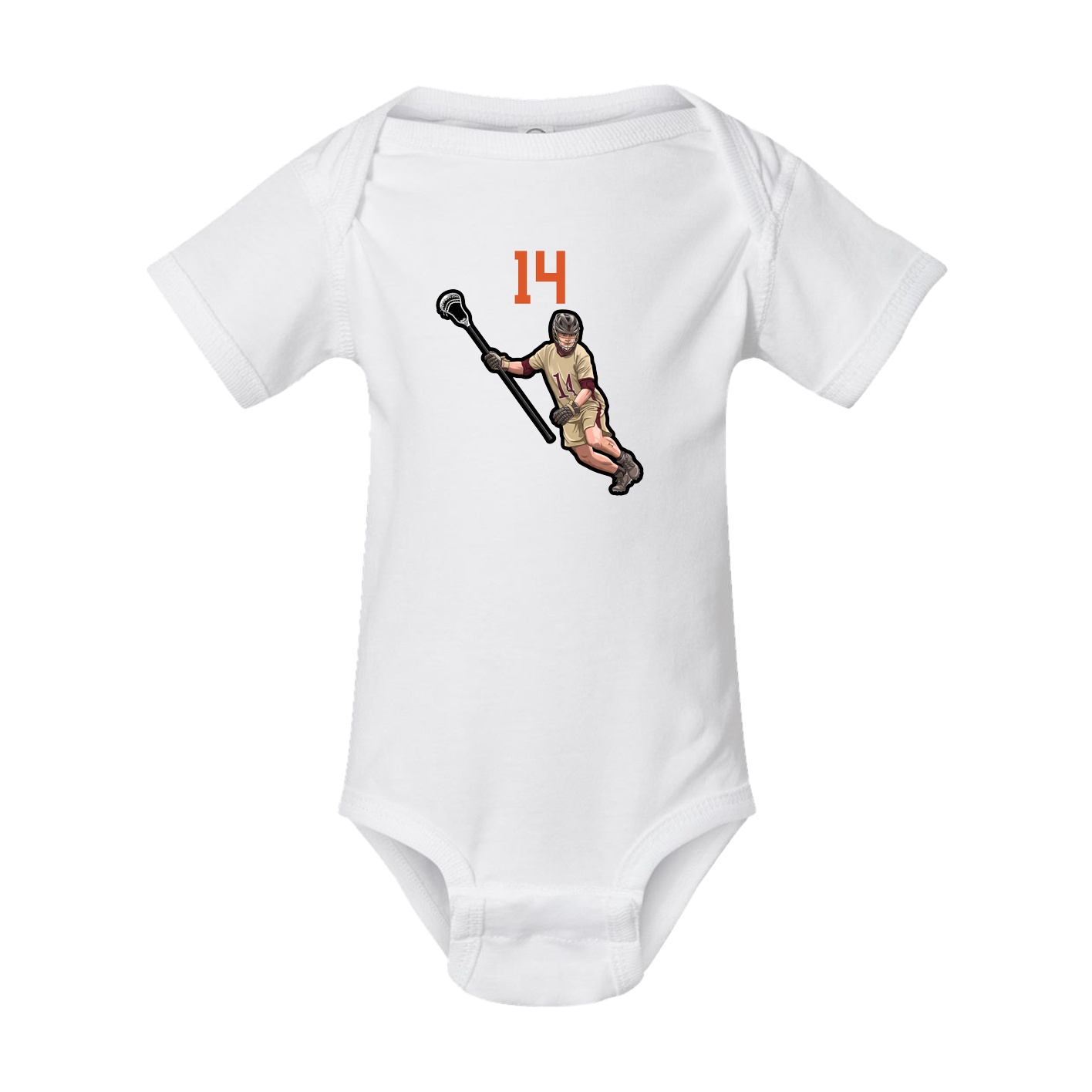 Baby Onesie — Number Top in White