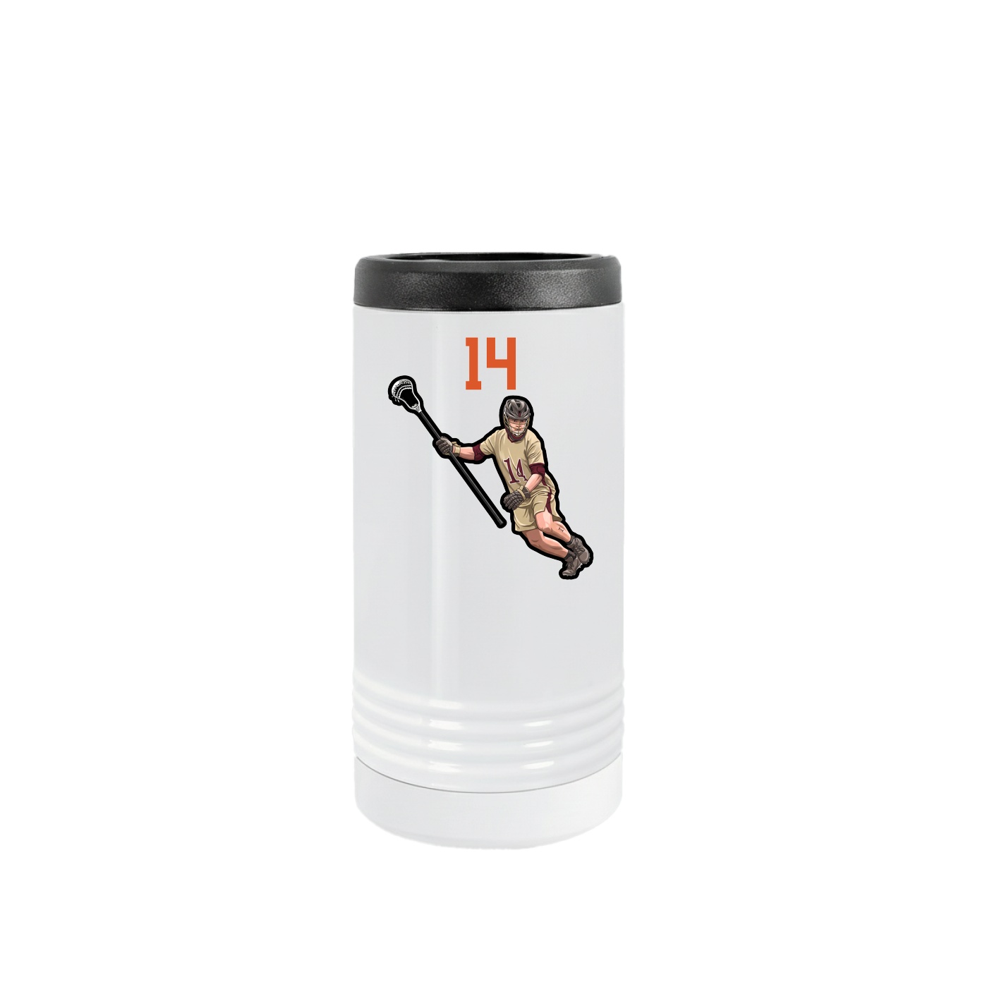 Slim Beverage Holder — Number Top in White