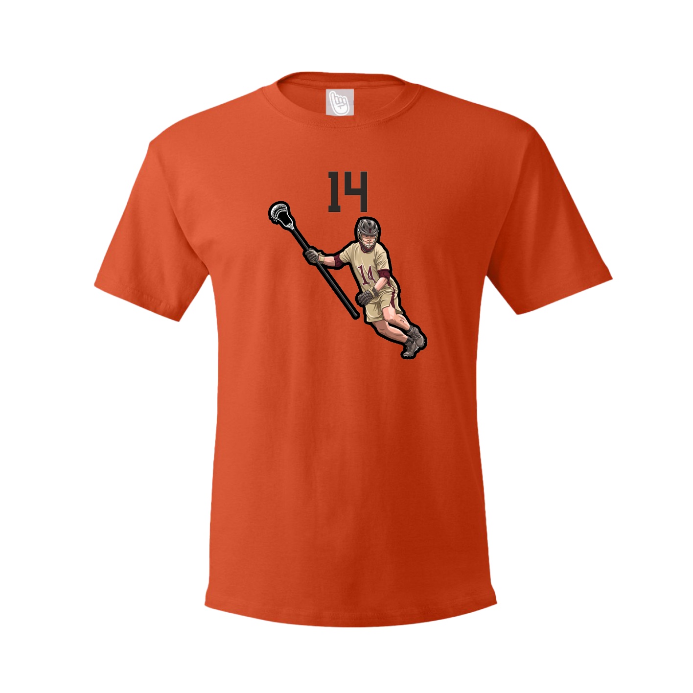 Tee — Number Top in Orange