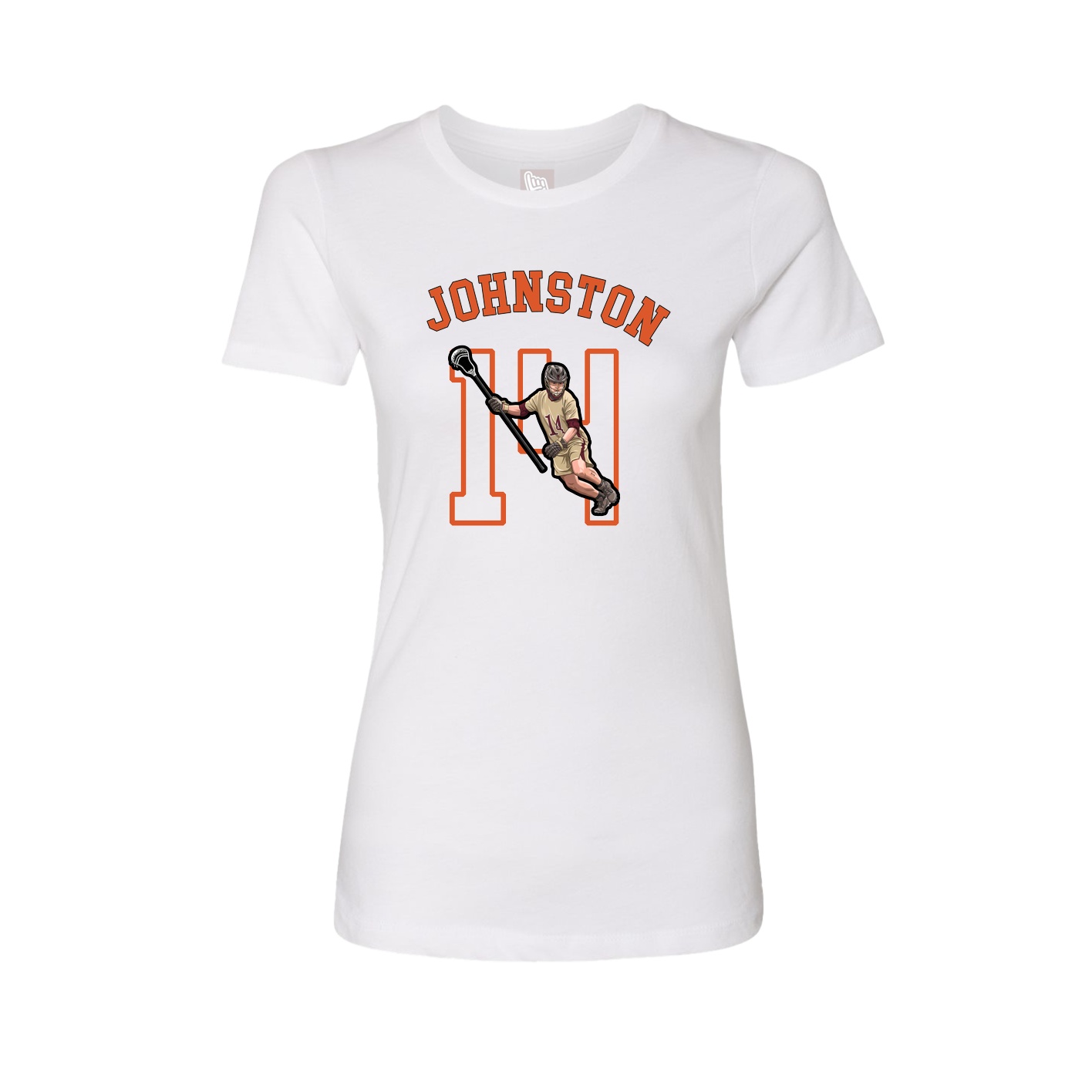 Fitted Women's Tee — Shirsey Arch in White