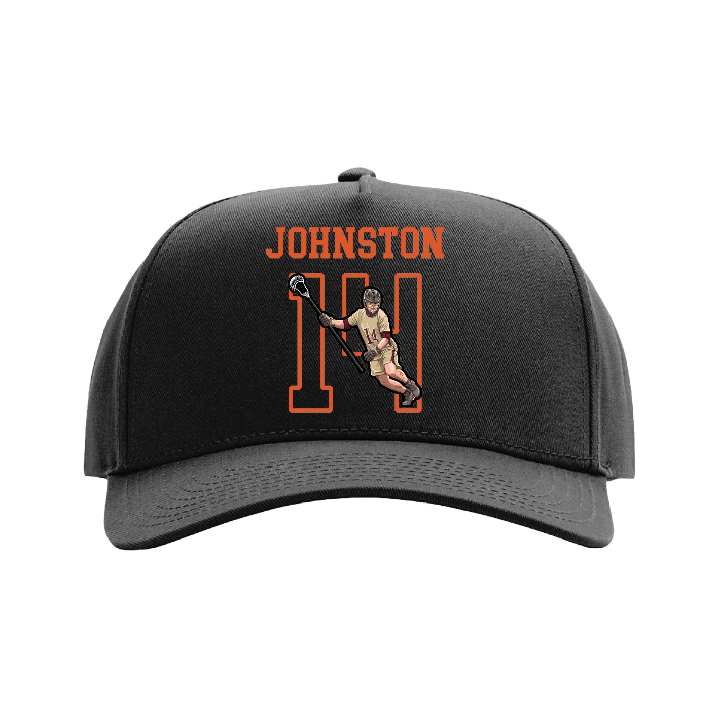 Full Fabric Five-Panel Champ Cap — Shirsey in Black