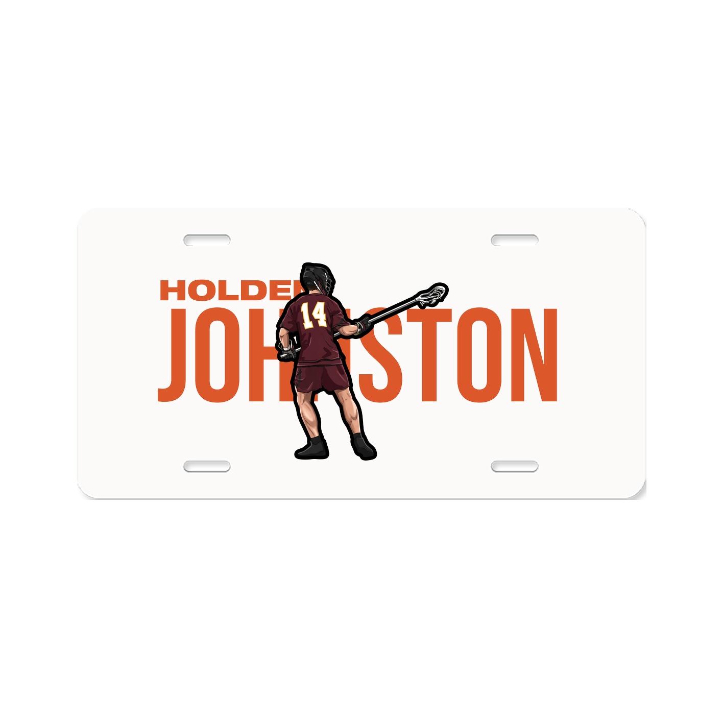 License Plate — Player Name in Classic