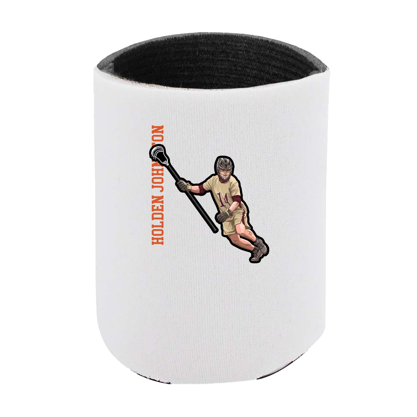 Can Holder — Name Vertical in White
