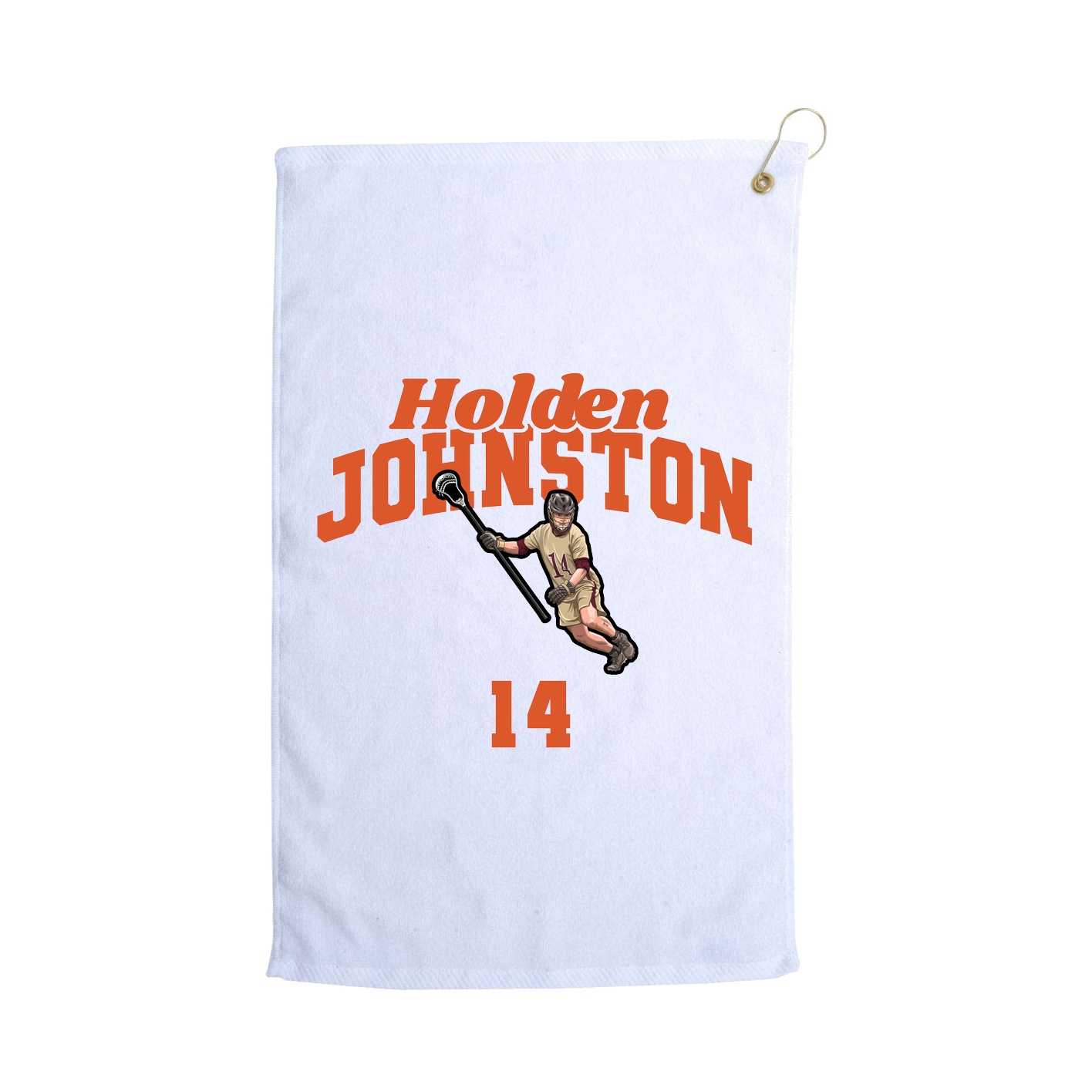 Golf Towel — Signature Arch in White